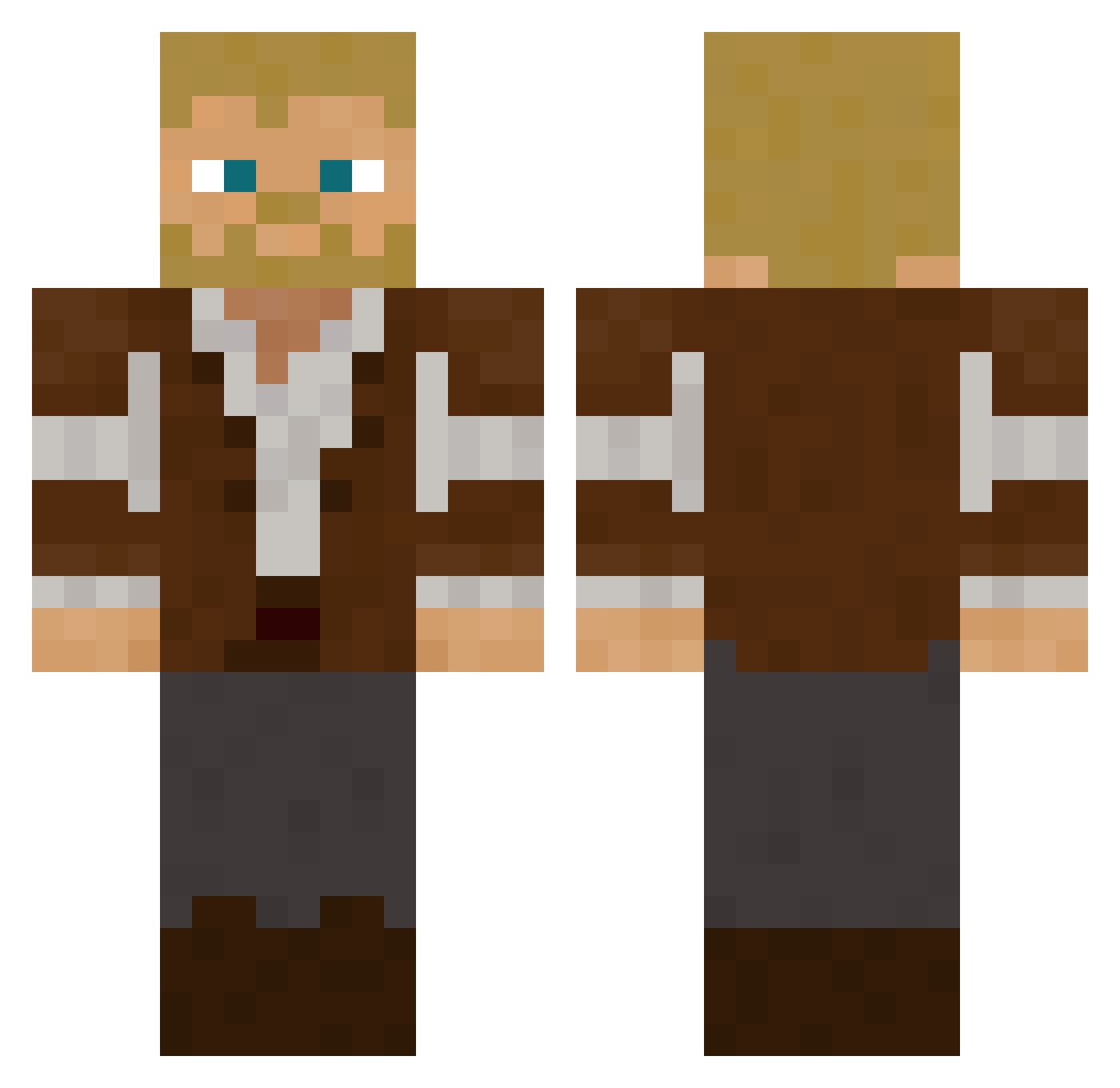 Sorden_ Minecraft skin, front and back view