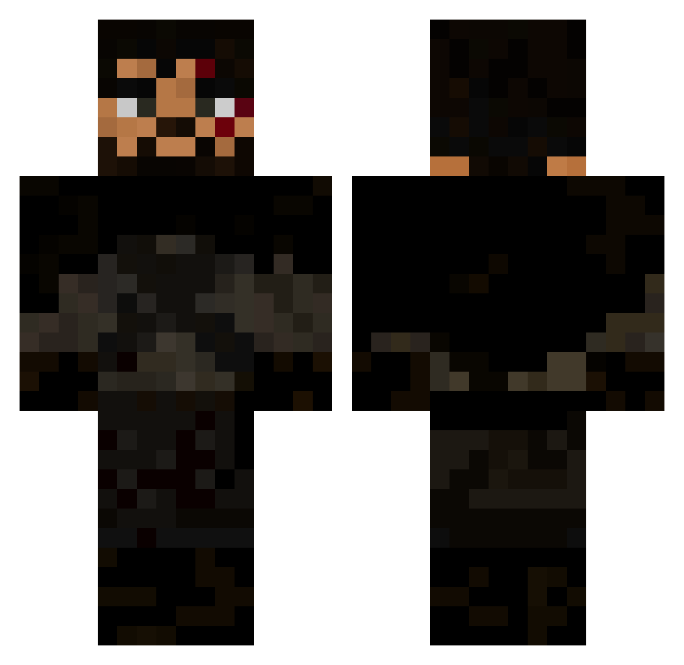 B1OTITAN Minecraft skin, front and back view