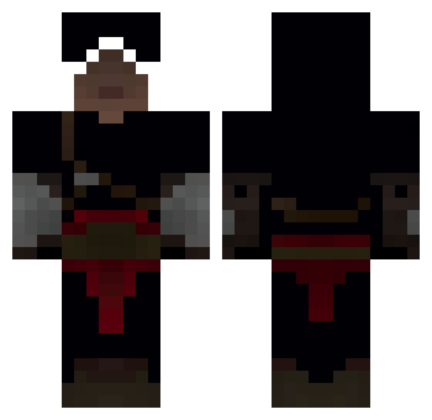 Deutscher1161 Minecraft skin, front and back view