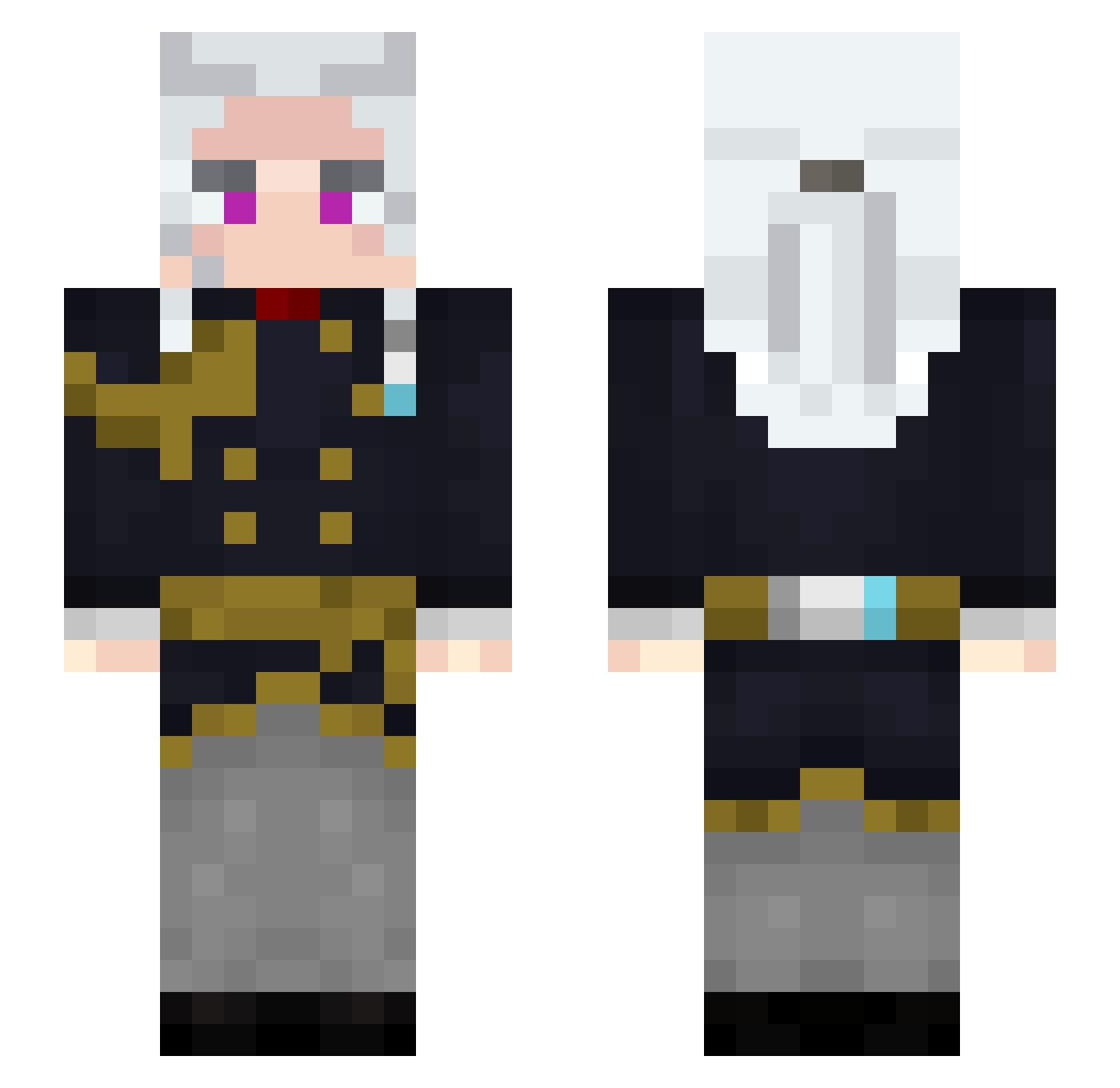 Seryphnios Minecraft skin, front and back view