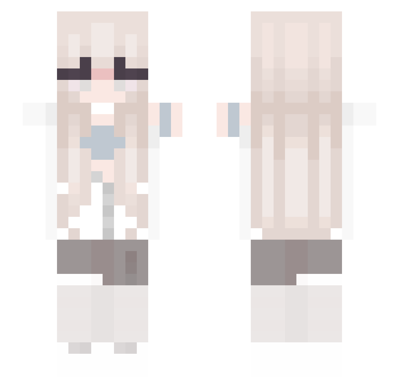xmvood__ Minecraft skin, front and back view