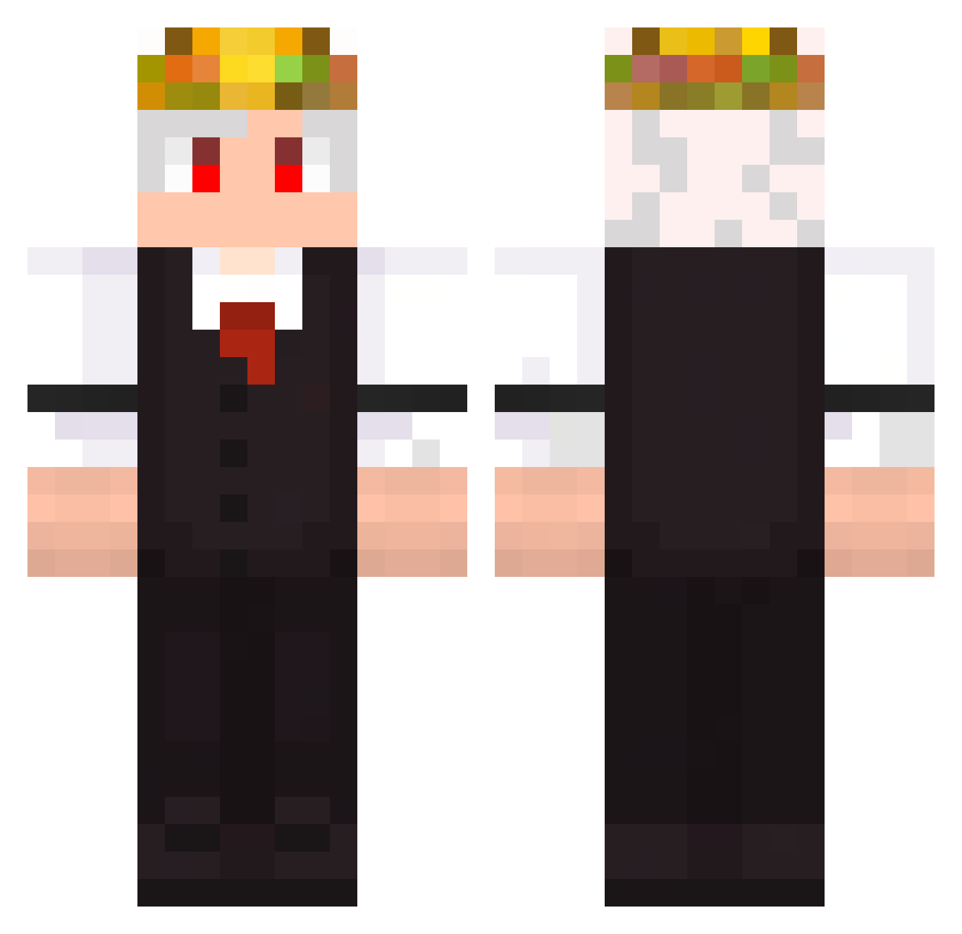 EiPedruMiguel Minecraft skin, front and back view