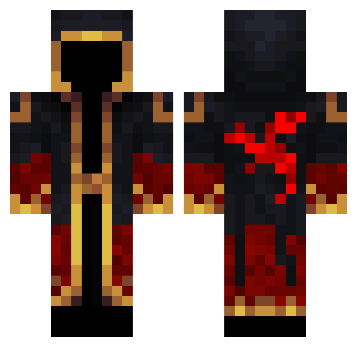 Imperium_Alpha Minecraft skin, front and back view