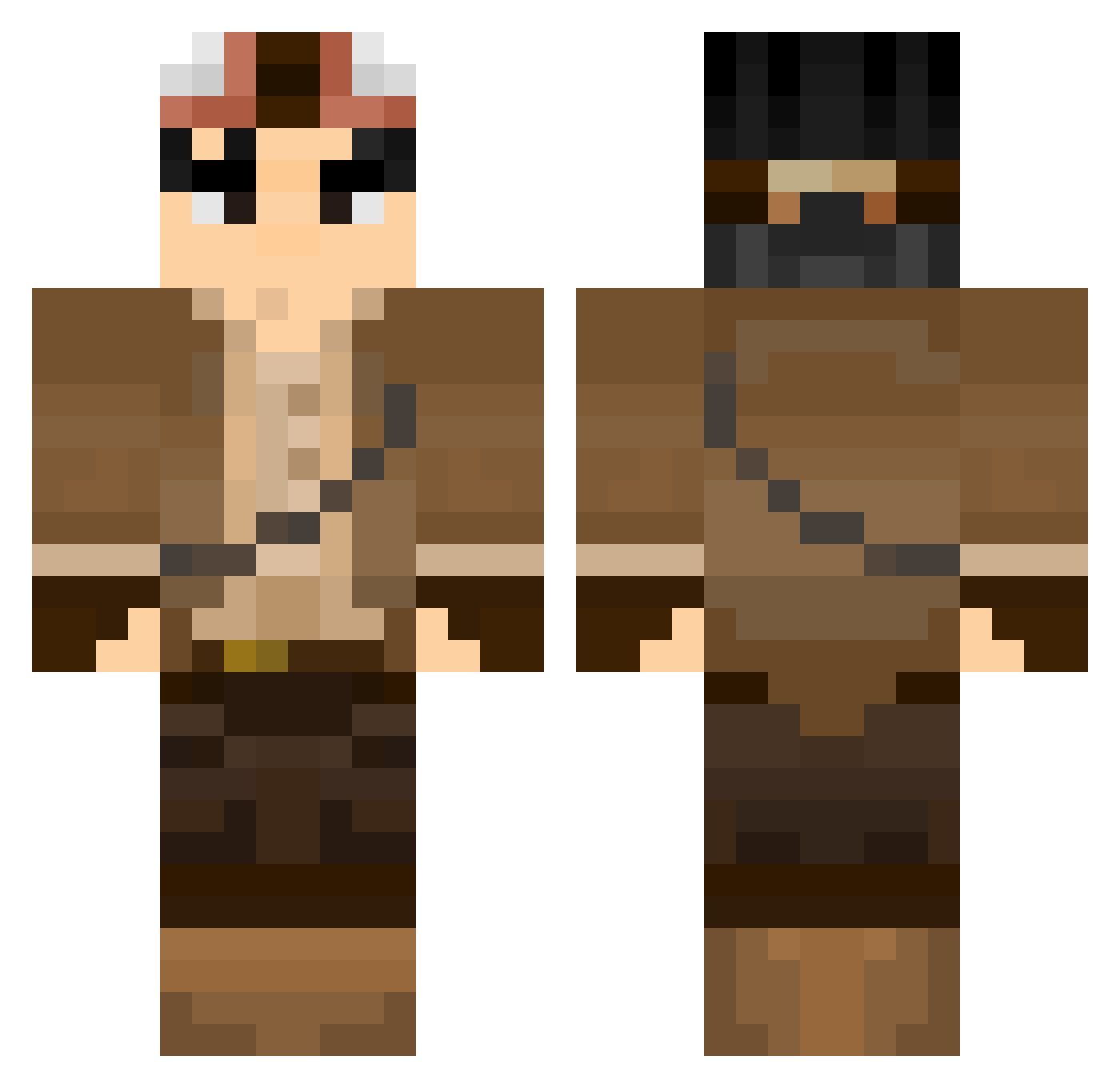 paugonzg Minecraft skin, front and back view