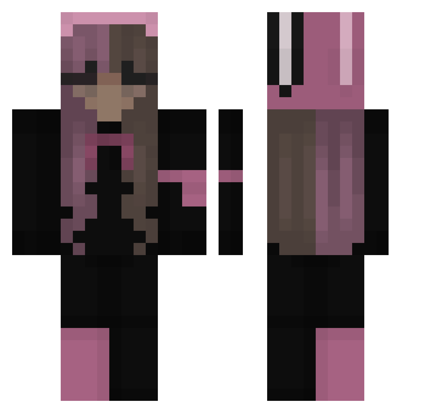 sheriefplayz2 Minecraft skin, front and back view