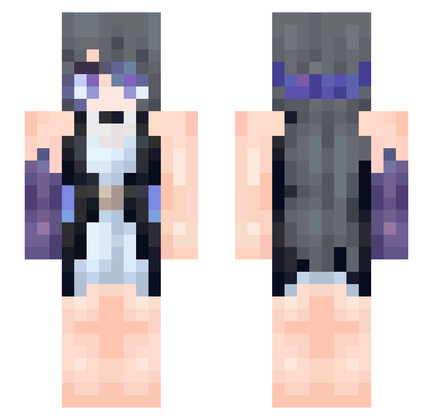 Taci_Bell Minecraft skin, front and back view