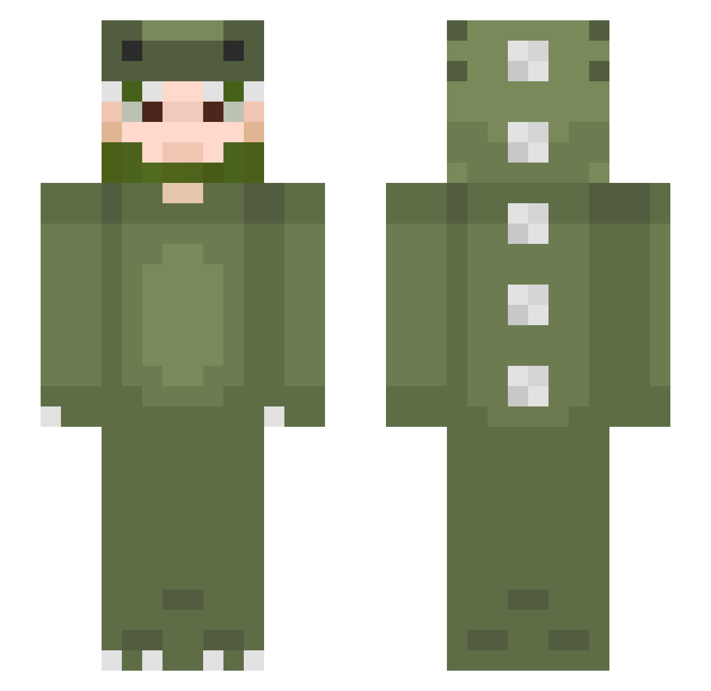 Yn963 Minecraft skin, front and back view