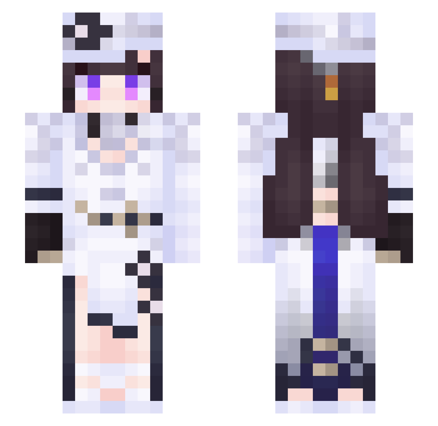 BL_Serenade Minecraft skin, front and back view