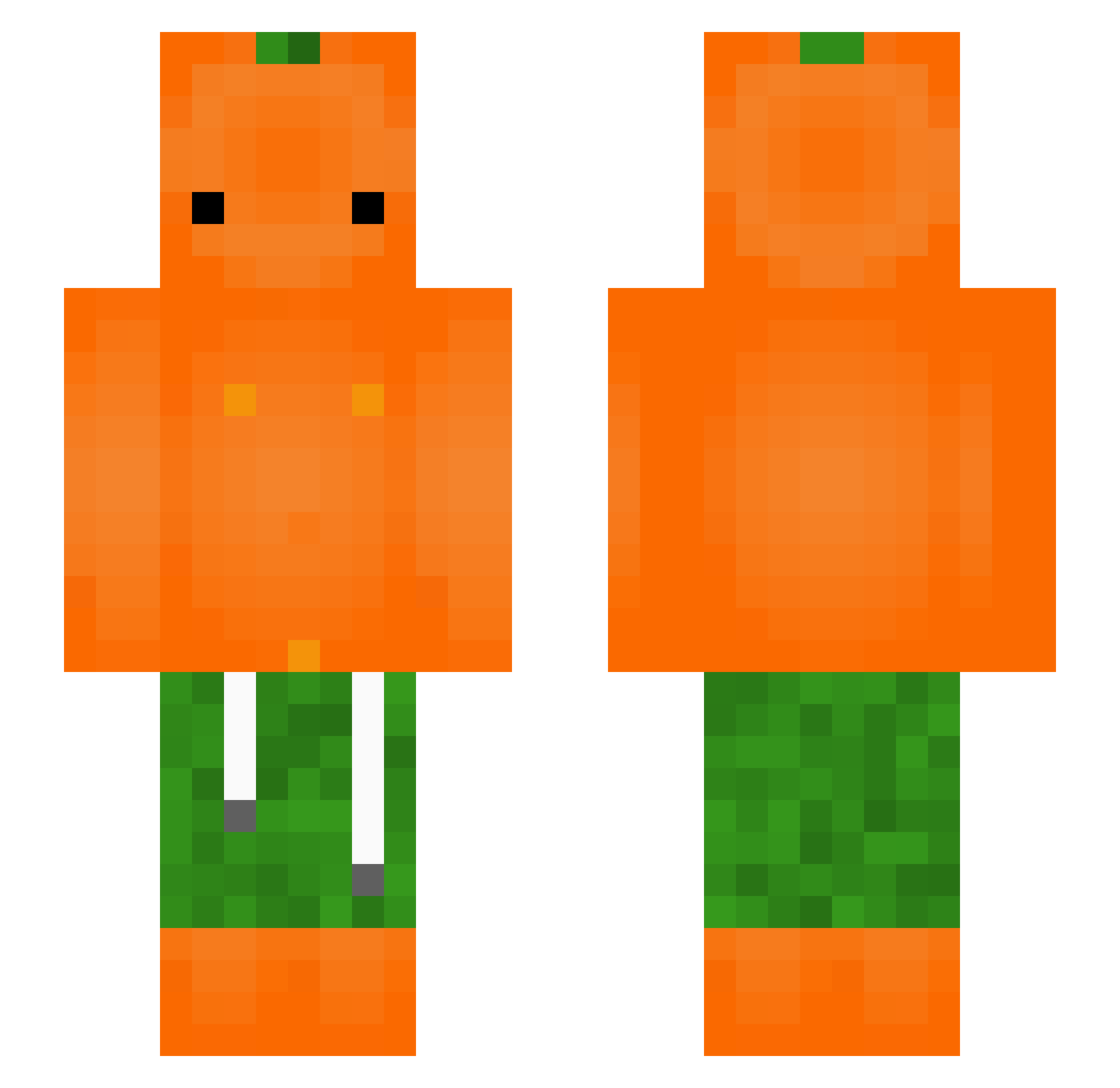 Ninjashot_ Minecraft skin, front and back view