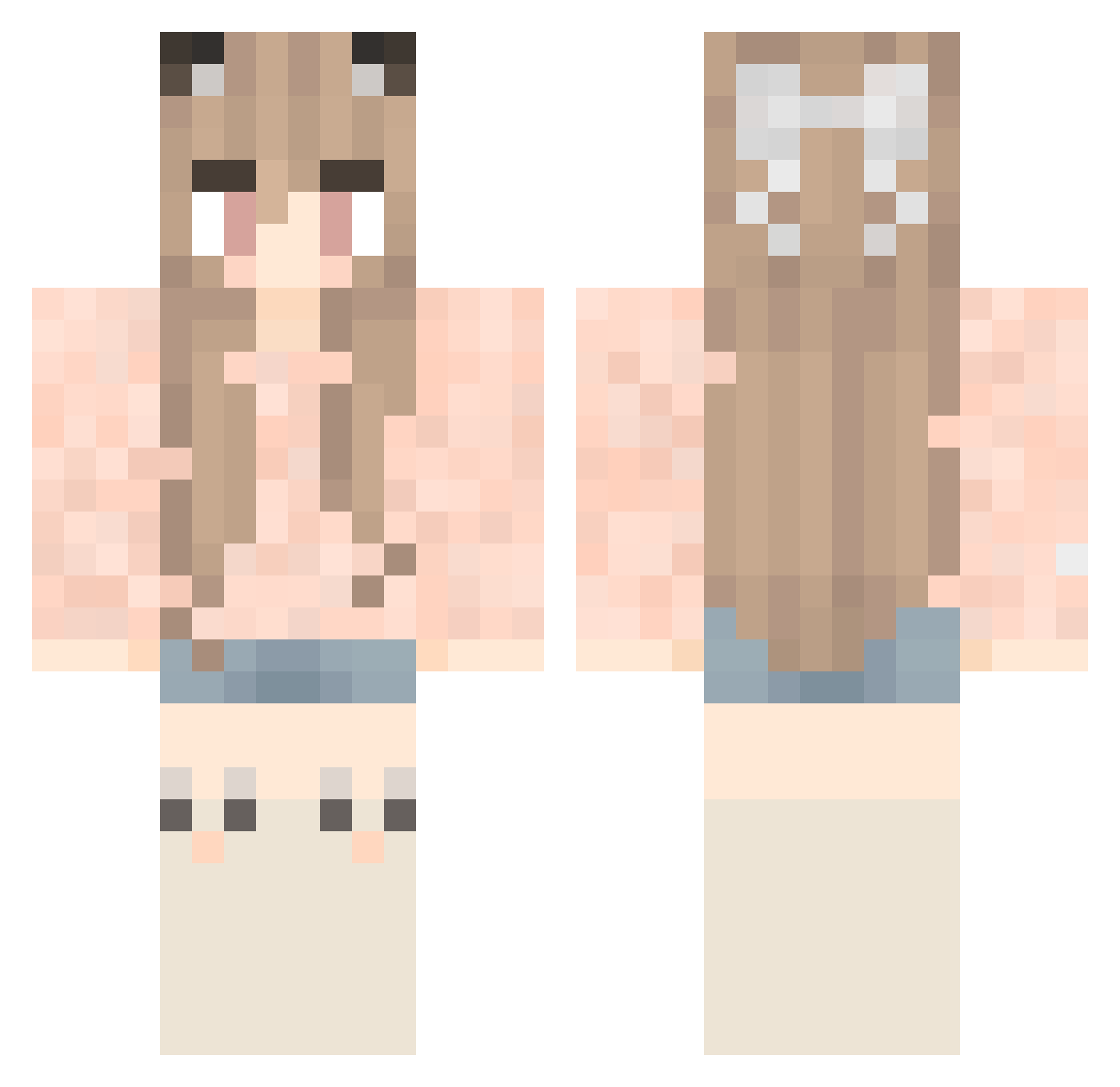 PLS_FKN_KILL_ME Minecraft skin, front and back view