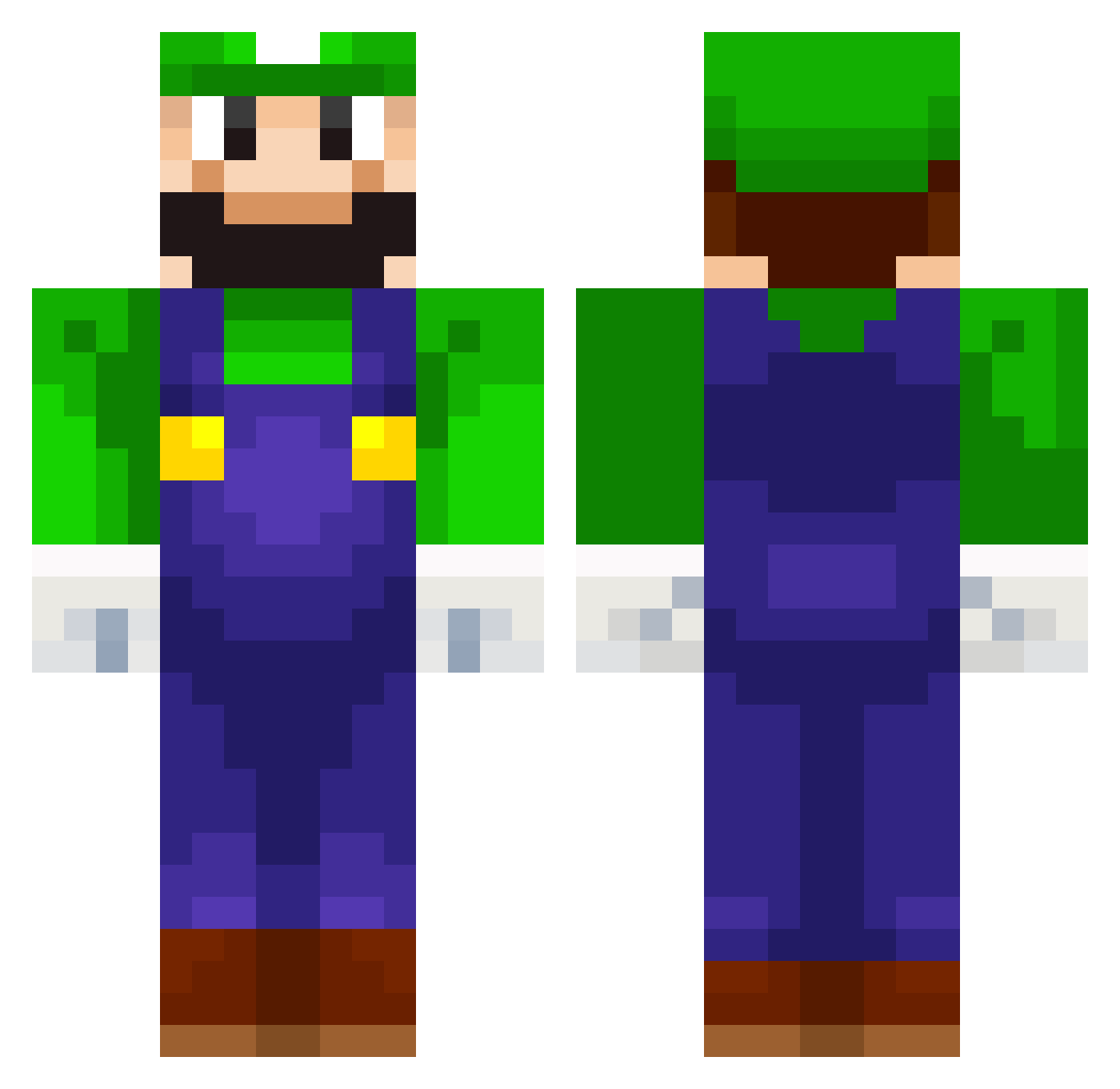 gavvv_s Minecraft skin, front and back view