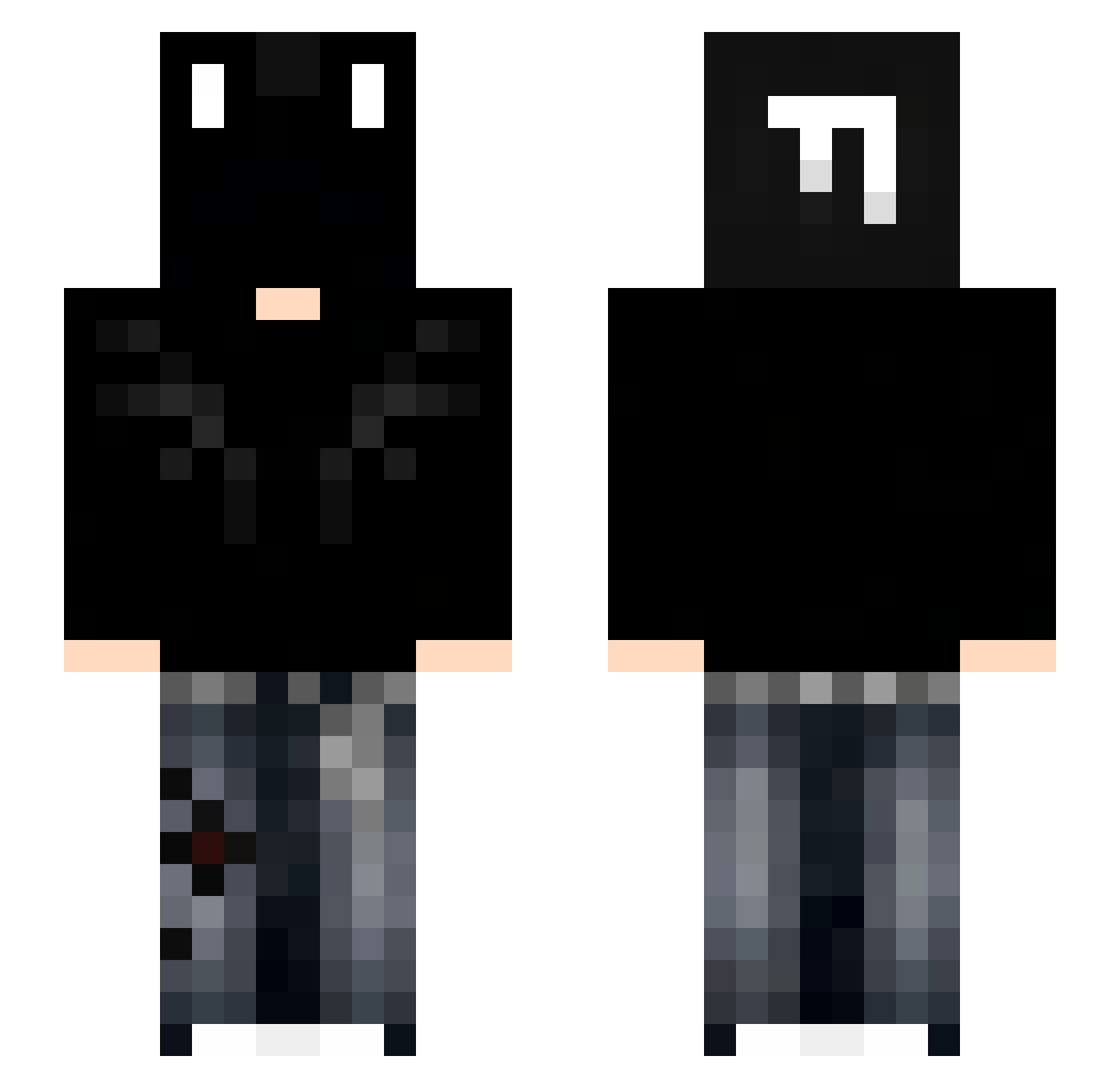 DanielKW Minecraft skin, front and back view
