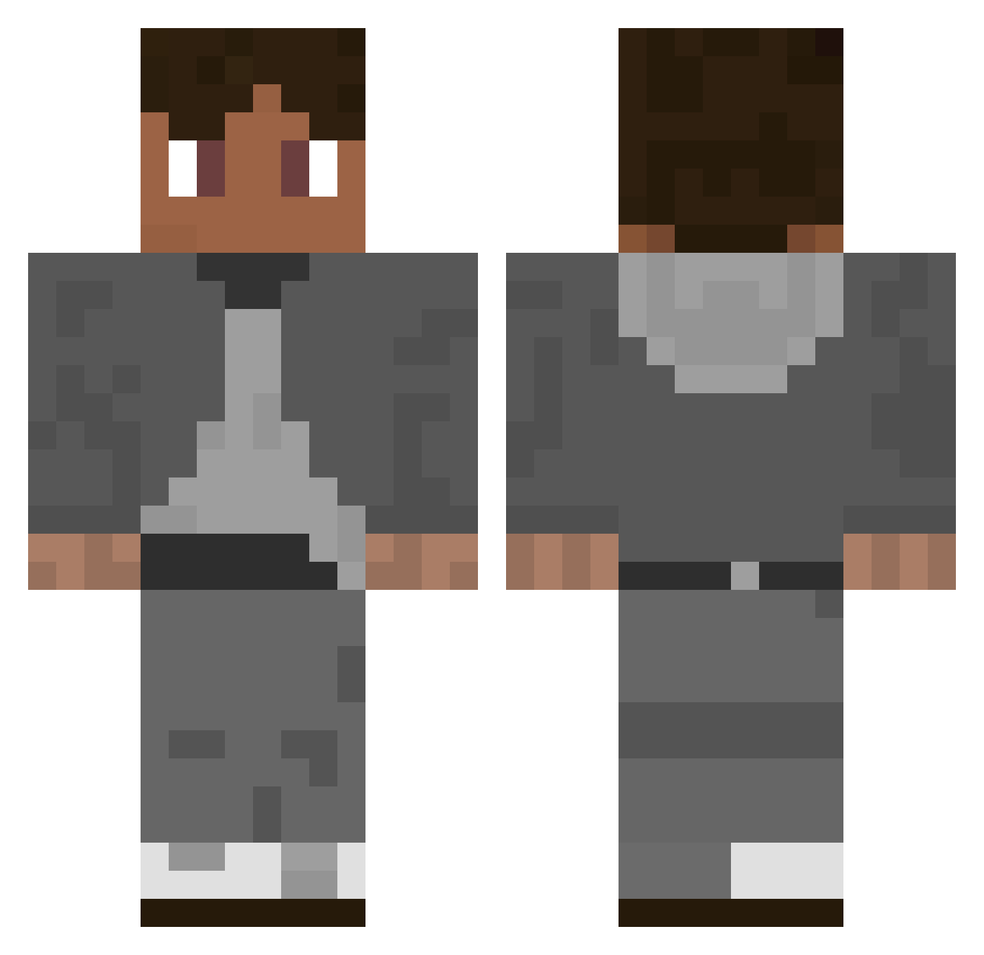 Af0nych Minecraft skin, front and back view