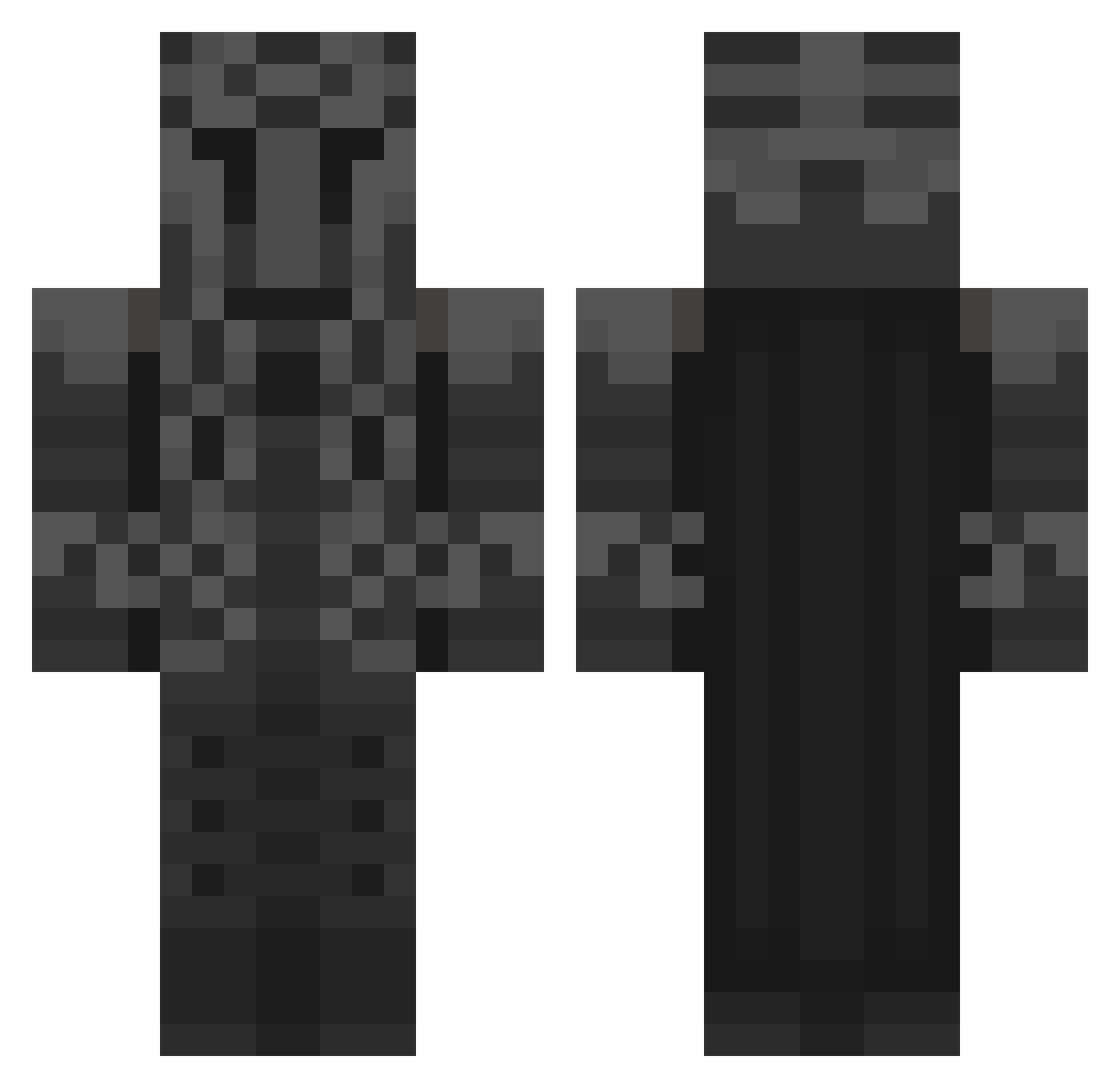 Scorpion2410 Minecraft skin, front and back view