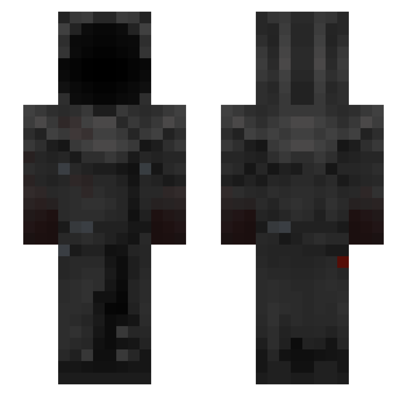 Enveil Minecraft skin, front and back view