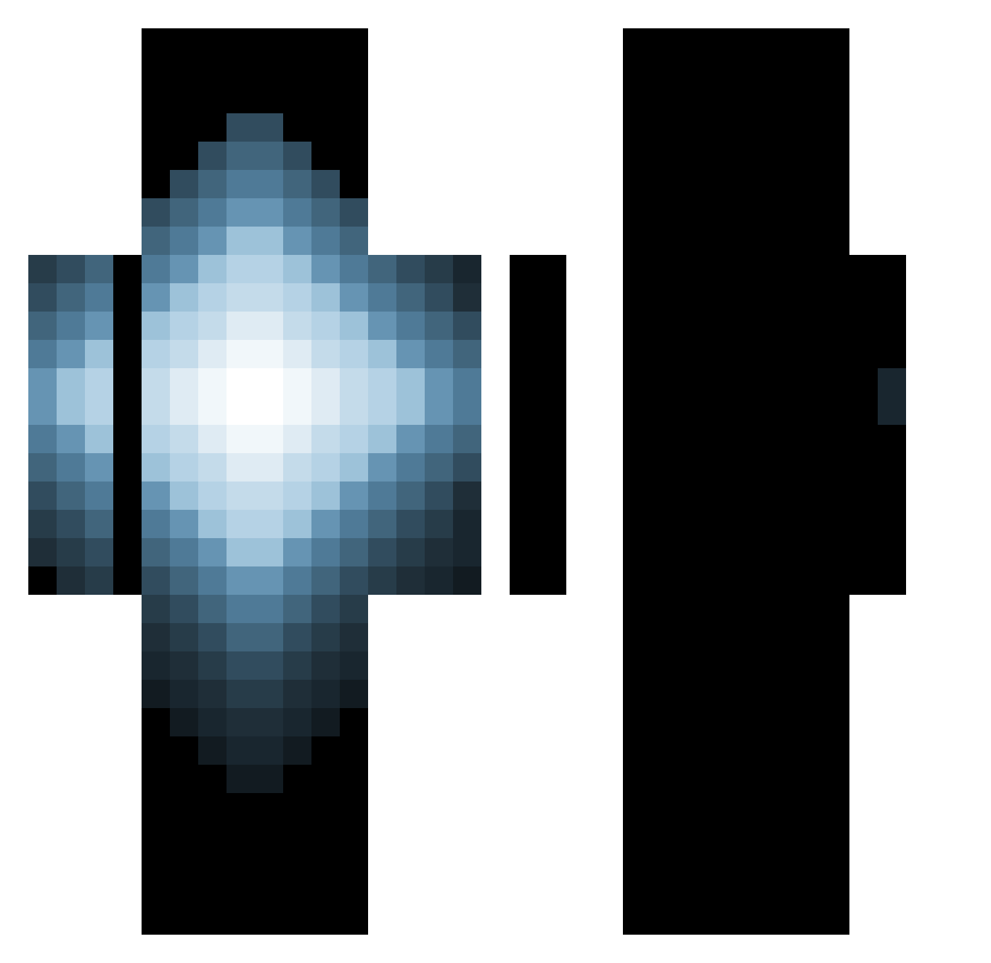 sectism Minecraft skin, front and back view
