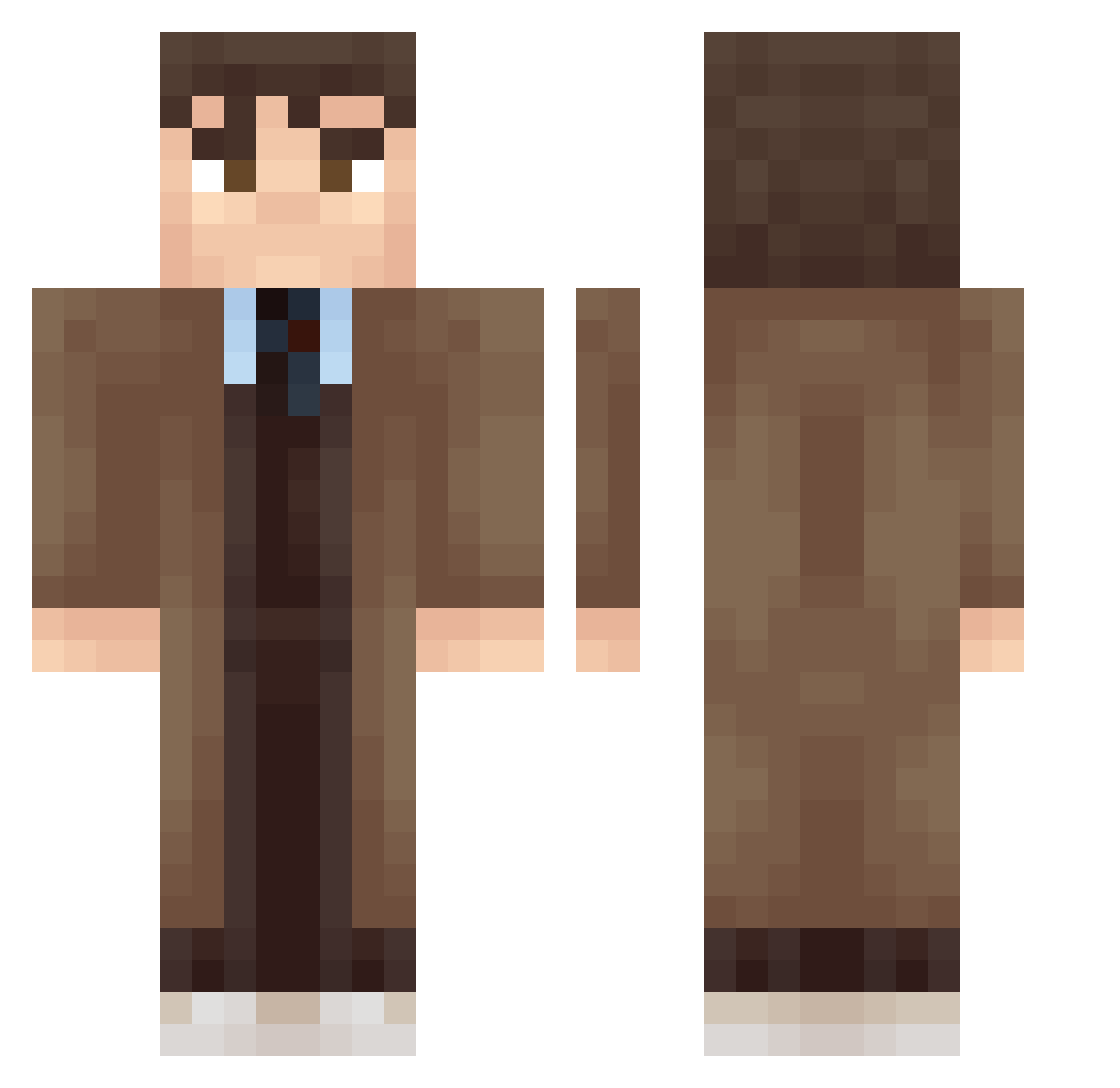 Ashki_ Minecraft skin, front and back view