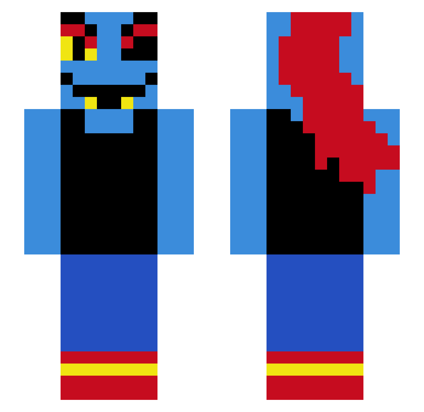 BernardMan272 Minecraft skin, front and back view