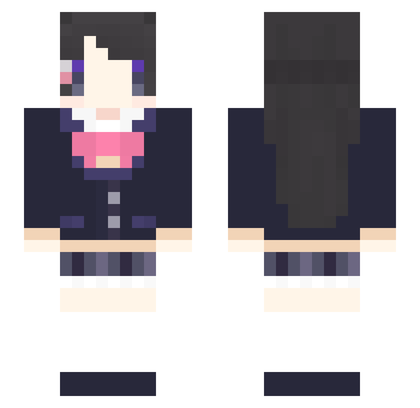 BaAR_Vendel Minecraft skin, front and back view