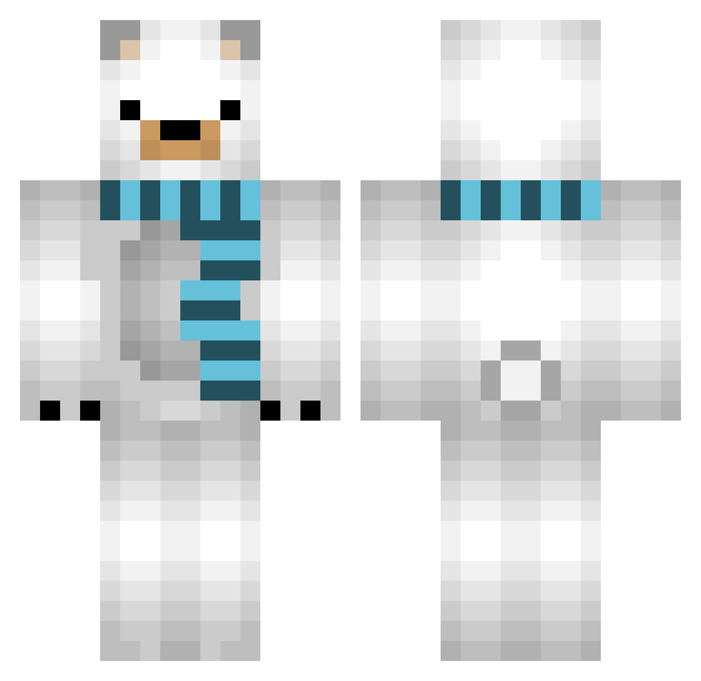 runch Minecraft skin, front and back view