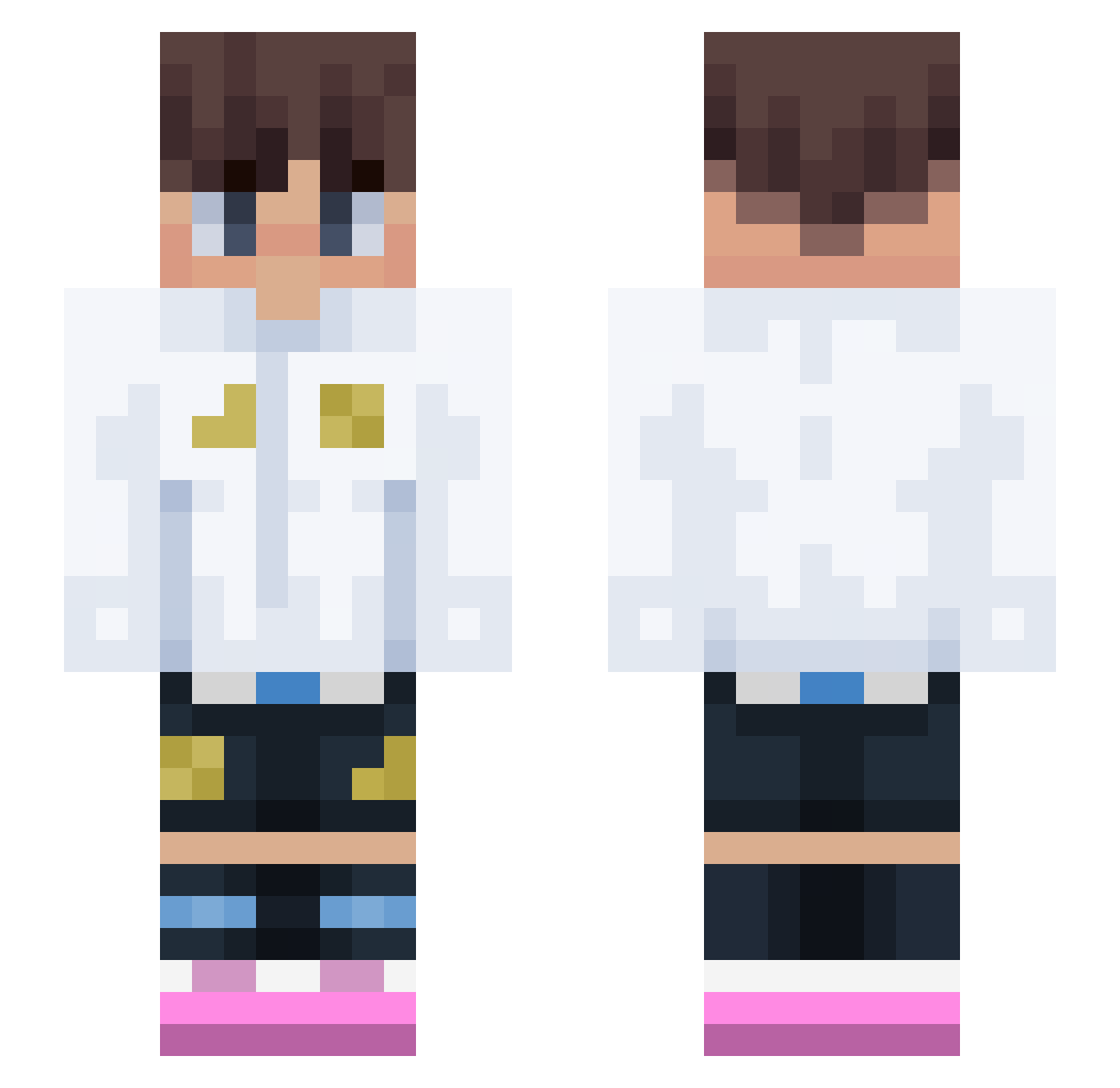 DavidDmc10 Minecraft skin, front and back view