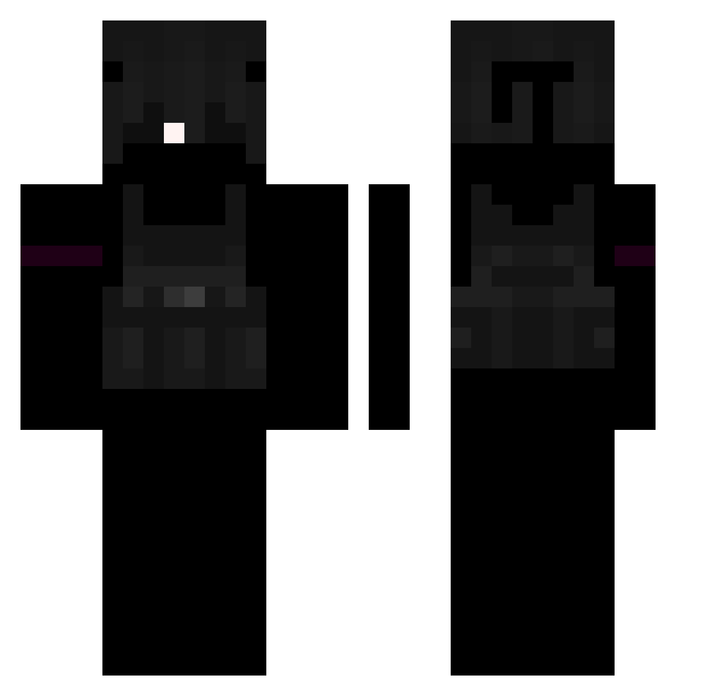 s7lt Minecraft skin, front and back view