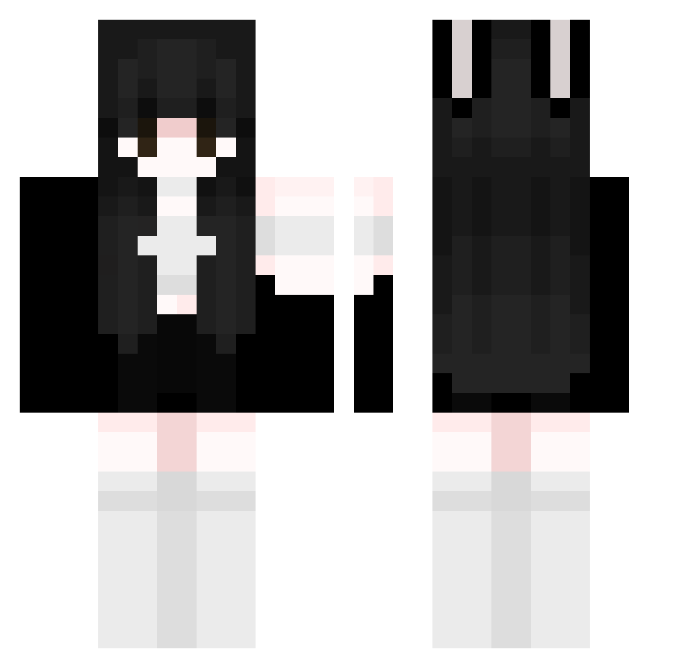primeguy Minecraft skin, front and back view