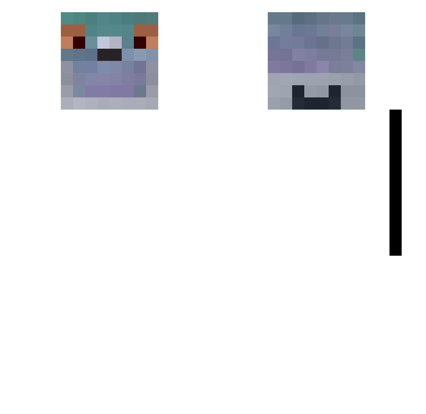 WHTUBEGOOD Minecraft skin, front and back view