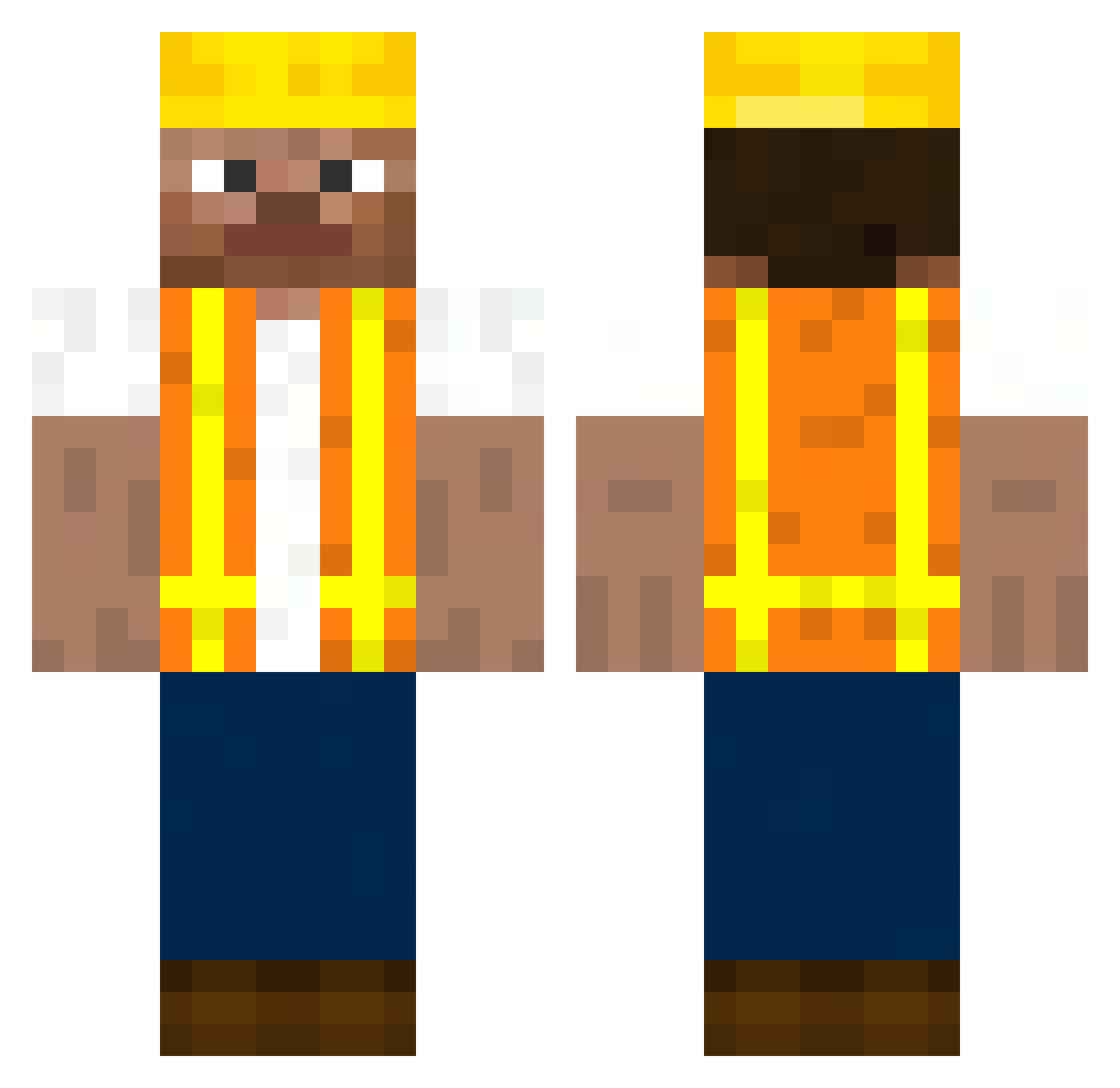 Skisooooooooooo Minecraft skin, front and back view