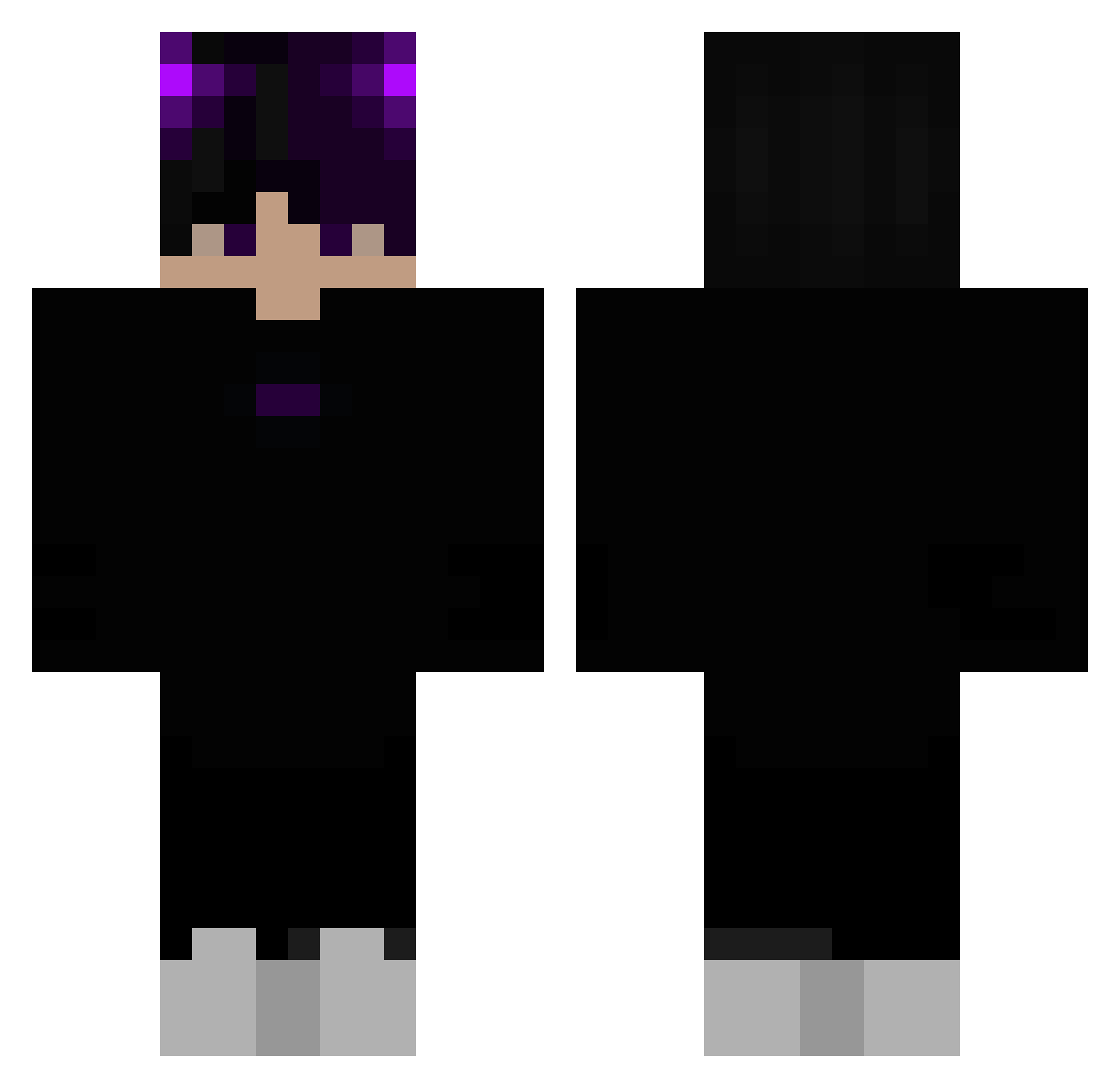 SantiLeqit Minecraft skin, front and back view