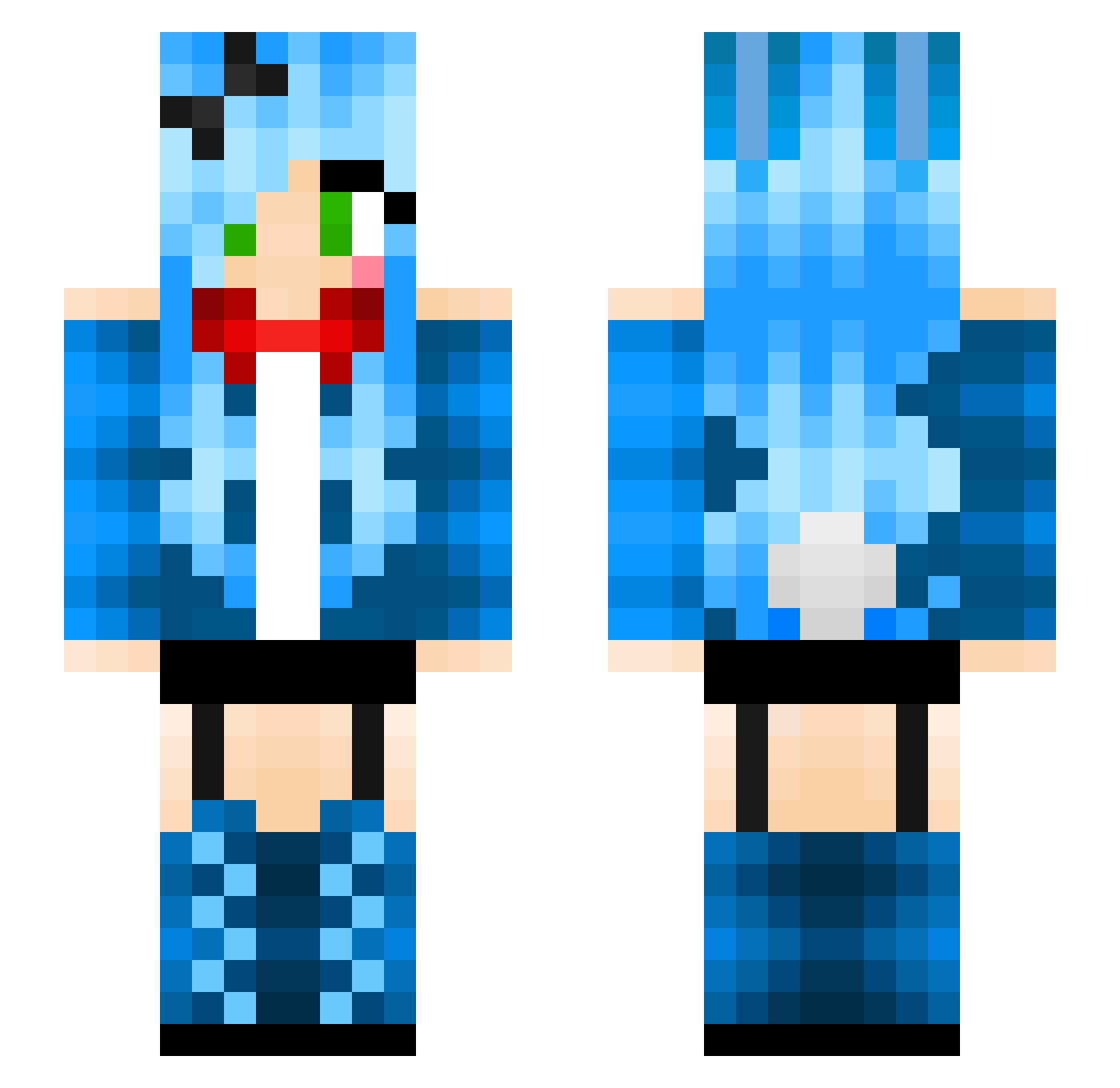 bagofbones_lol Minecraft skin, front and back view
