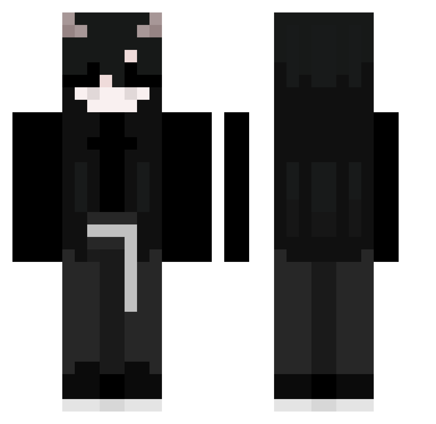 Tayfo Minecraft skin, front and back view