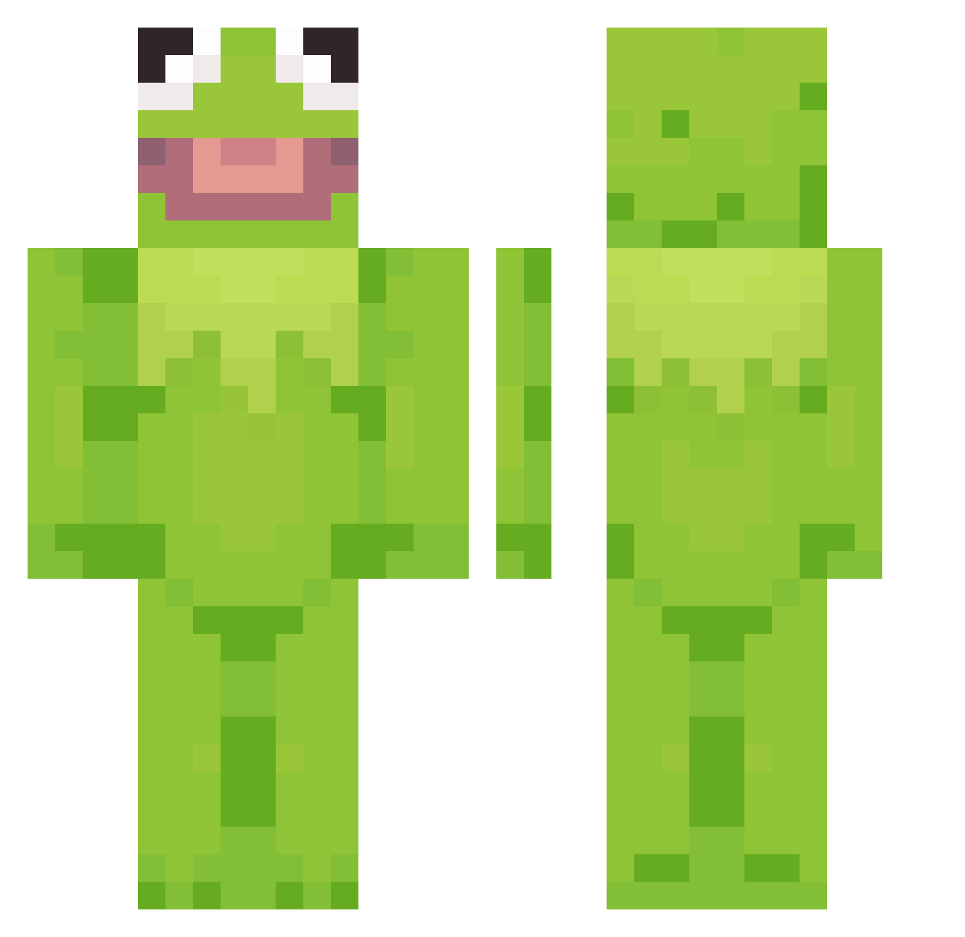 Galsoon Minecraft skin, front and back view