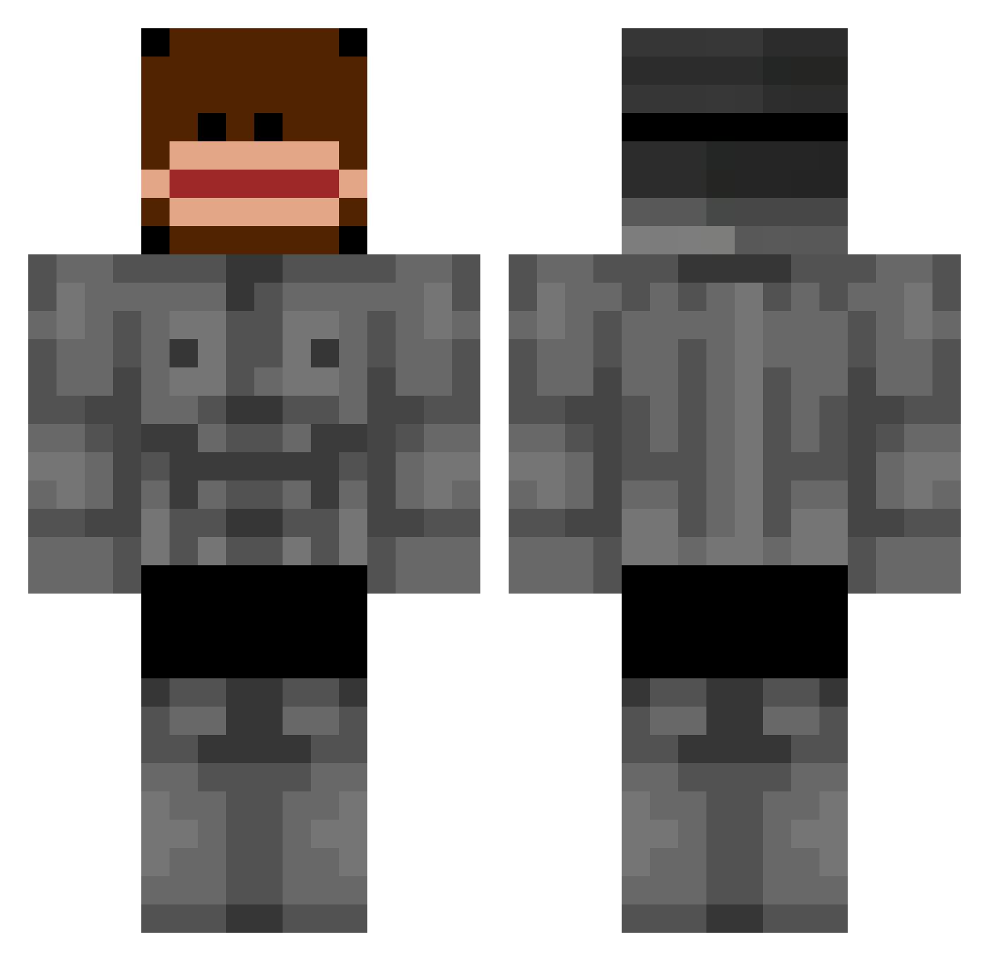 timocheeze Minecraft skin, front and back view