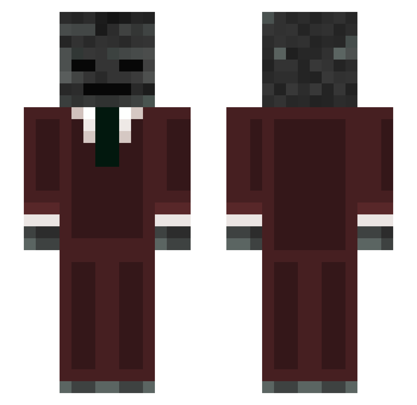 nyxiepoo_ Minecraft skin, front and back view