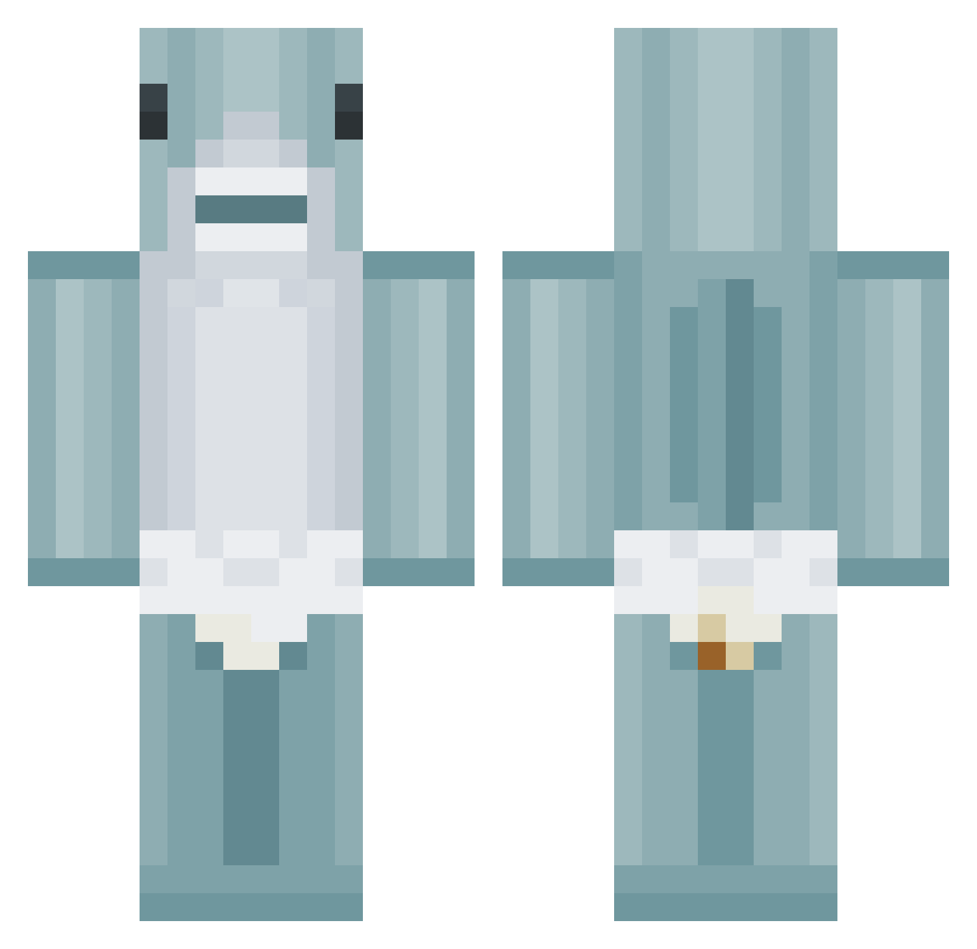 Notorious__Nick Minecraft skin, front and back view