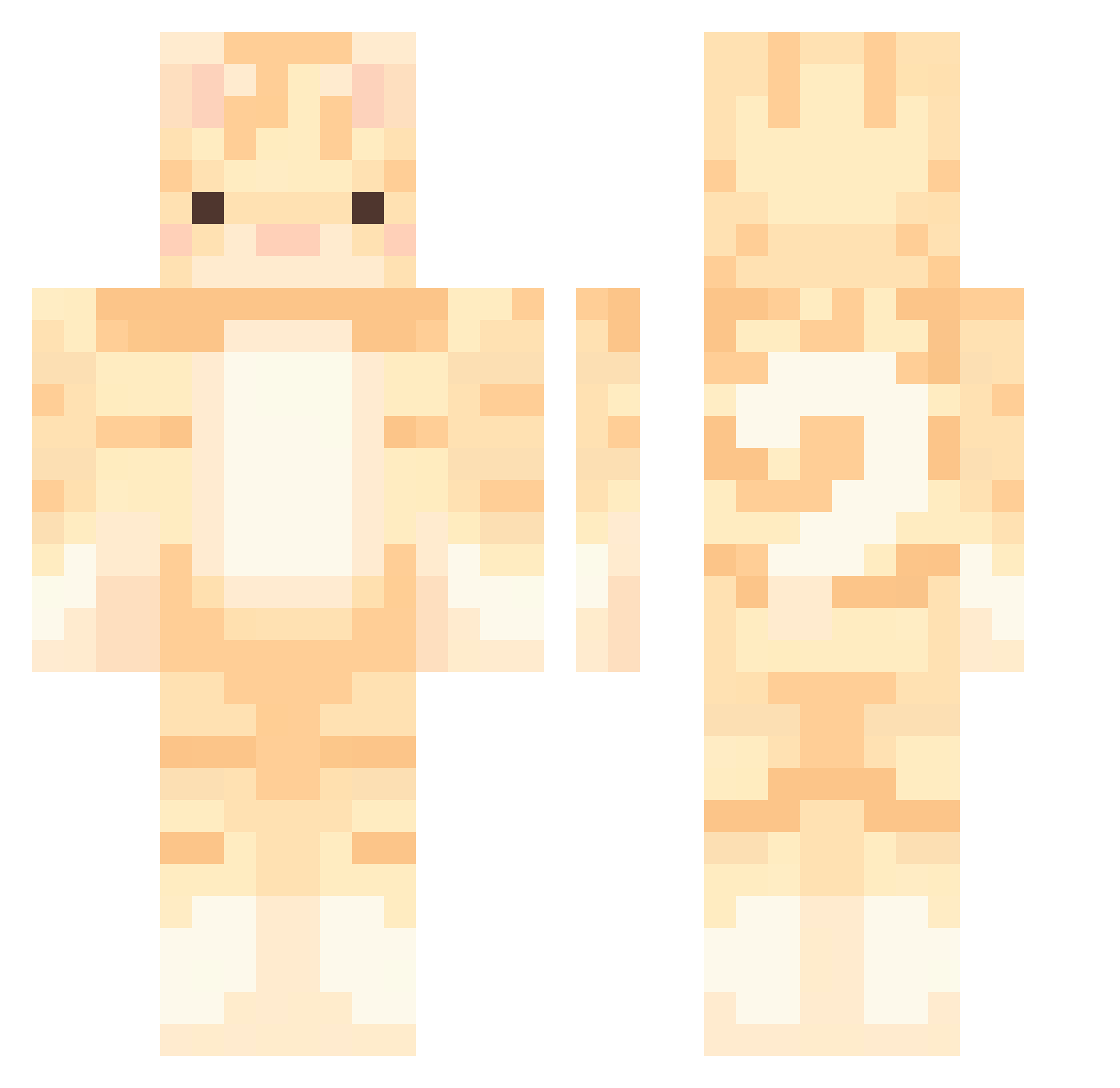 mc_darian Minecraft skin, front and back view