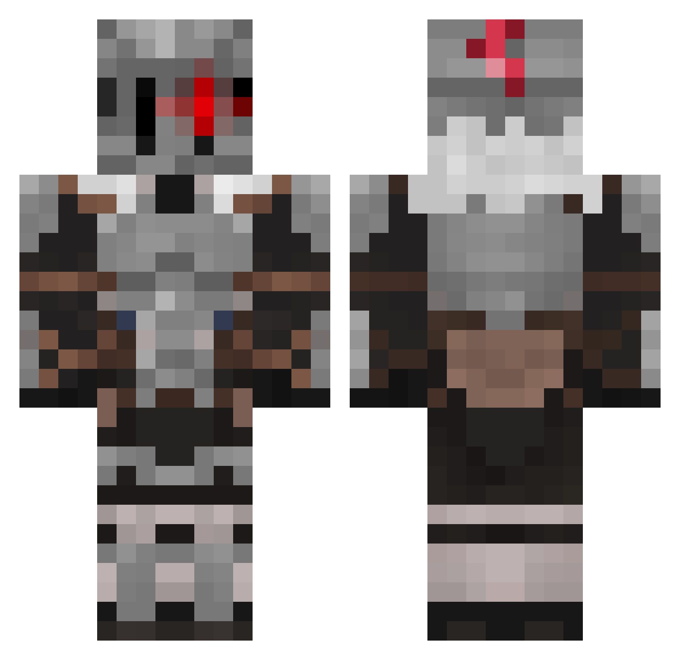 SirFritzi Minecraft skin, front and back view