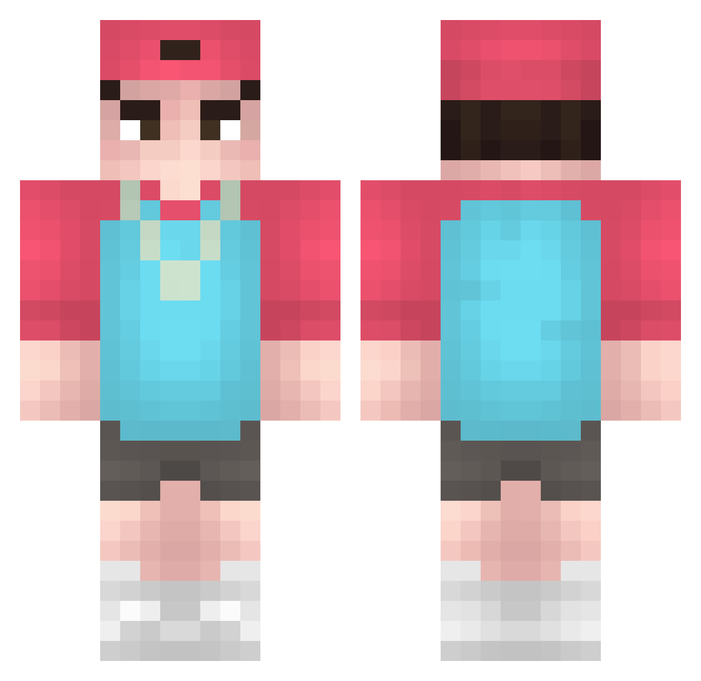 LAZER_____ Minecraft skin, front and back view