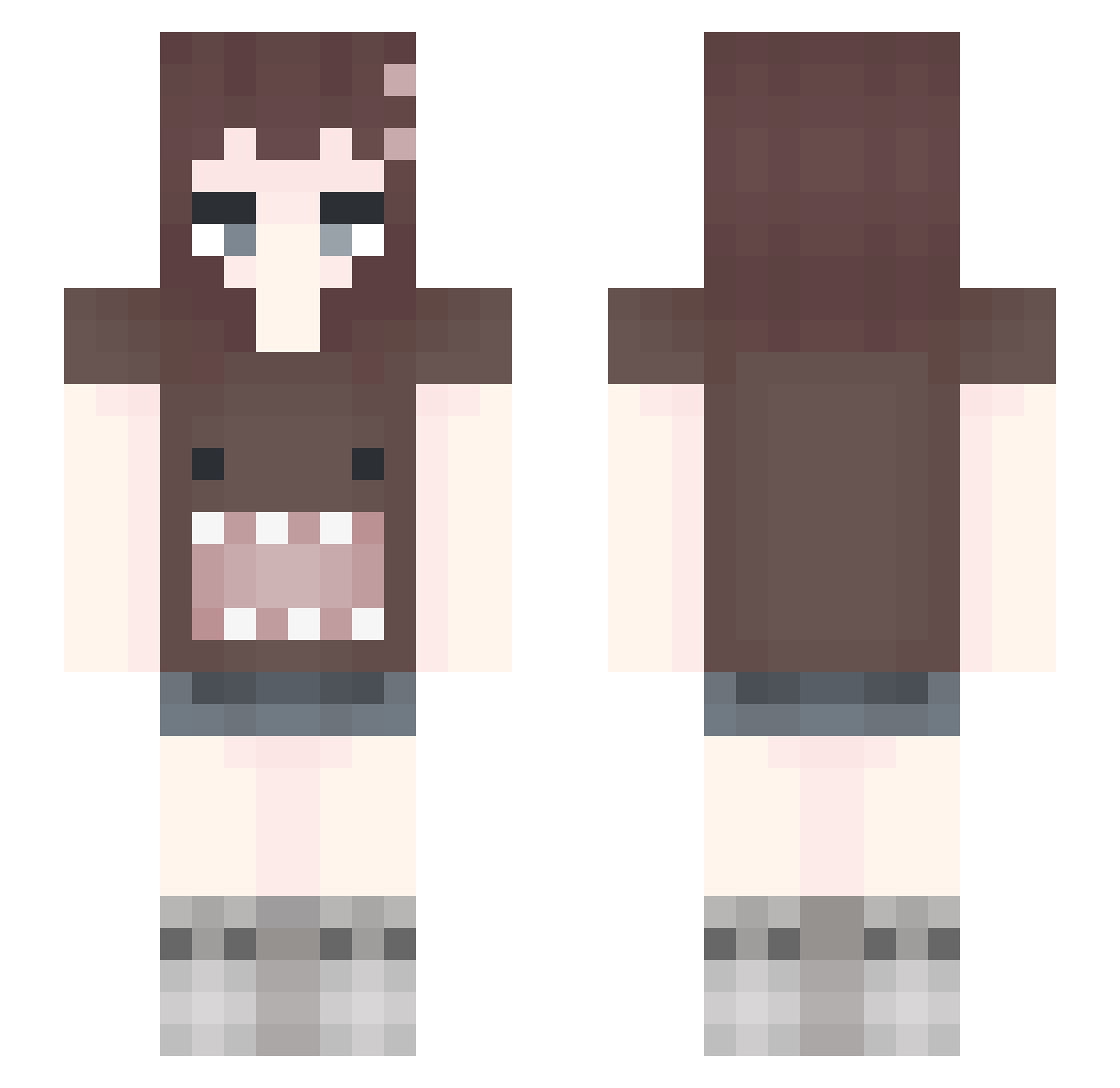 4lavren Minecraft skin, front and back view