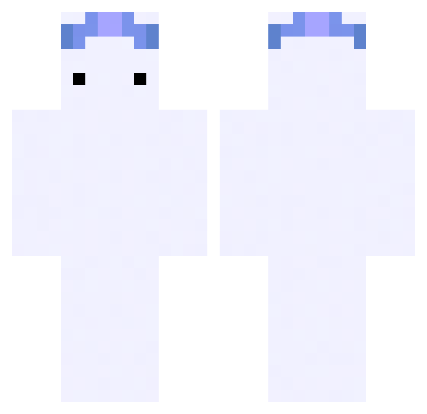 sham_MC Minecraft skin, front and back view