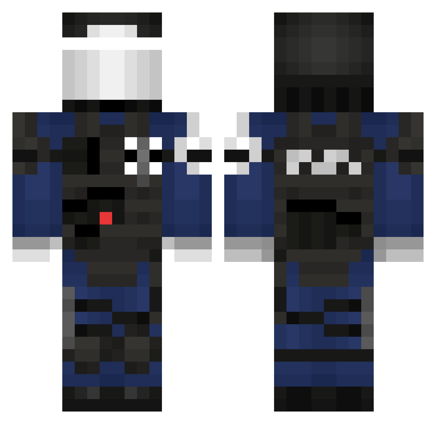 feels_bad_man_ Minecraft skin, front and back view