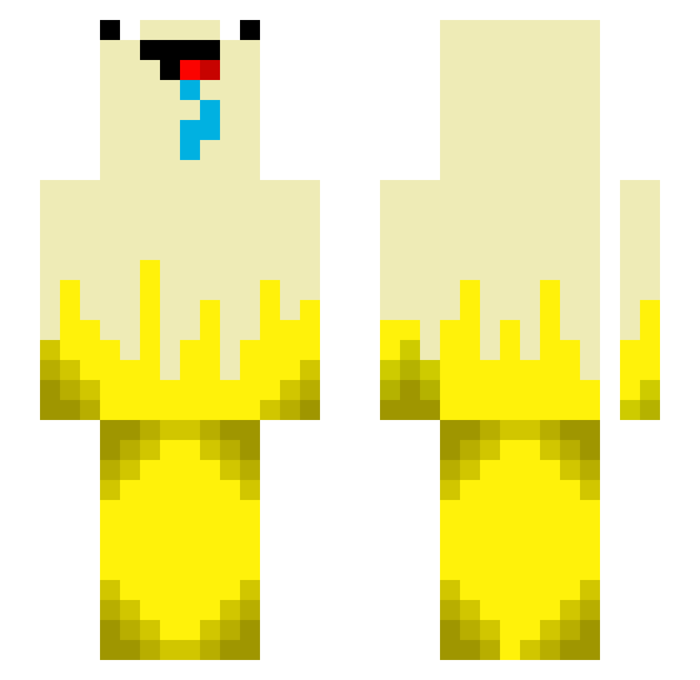 _MoOzYT_ Minecraft skin, front and back view