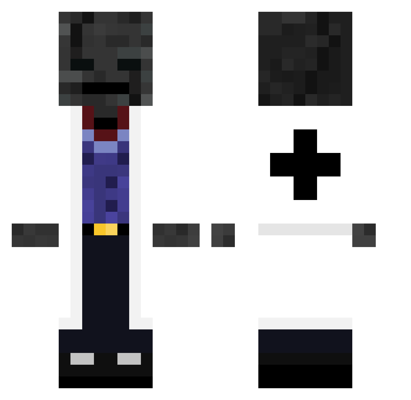 Pencz Minecraft skin, front and back view