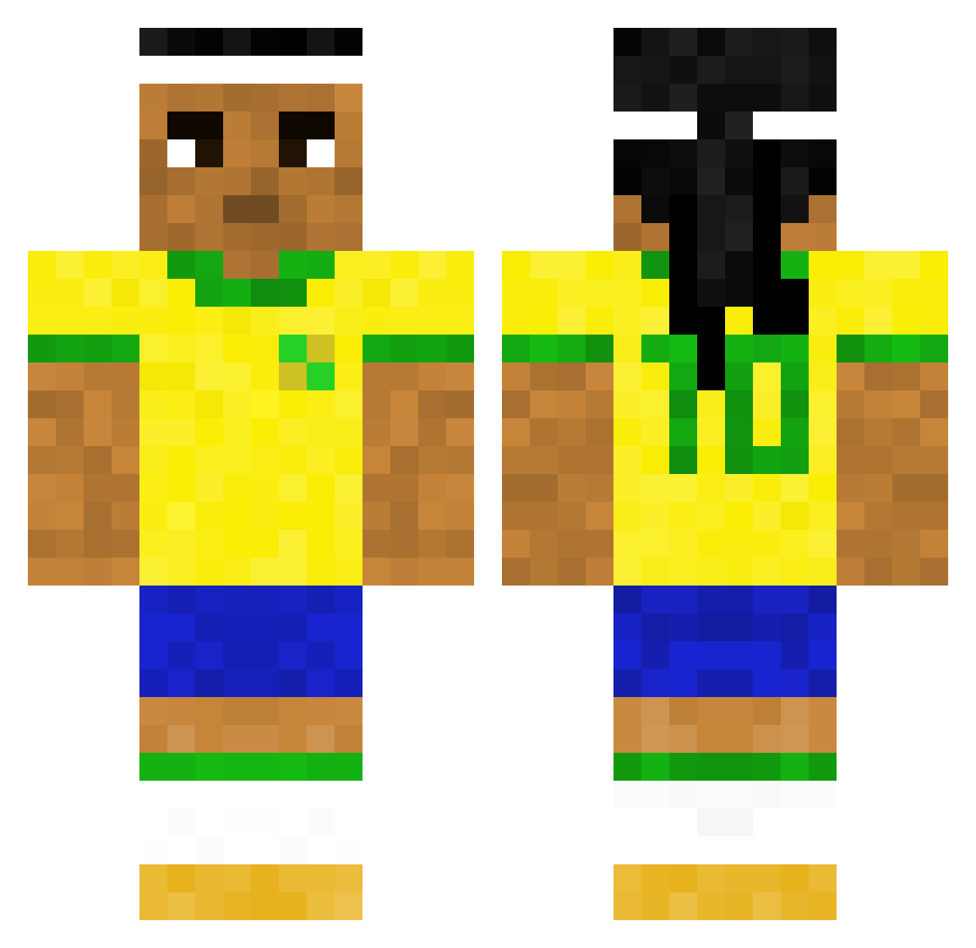 ZuzaKasia Minecraft skin, front and back view