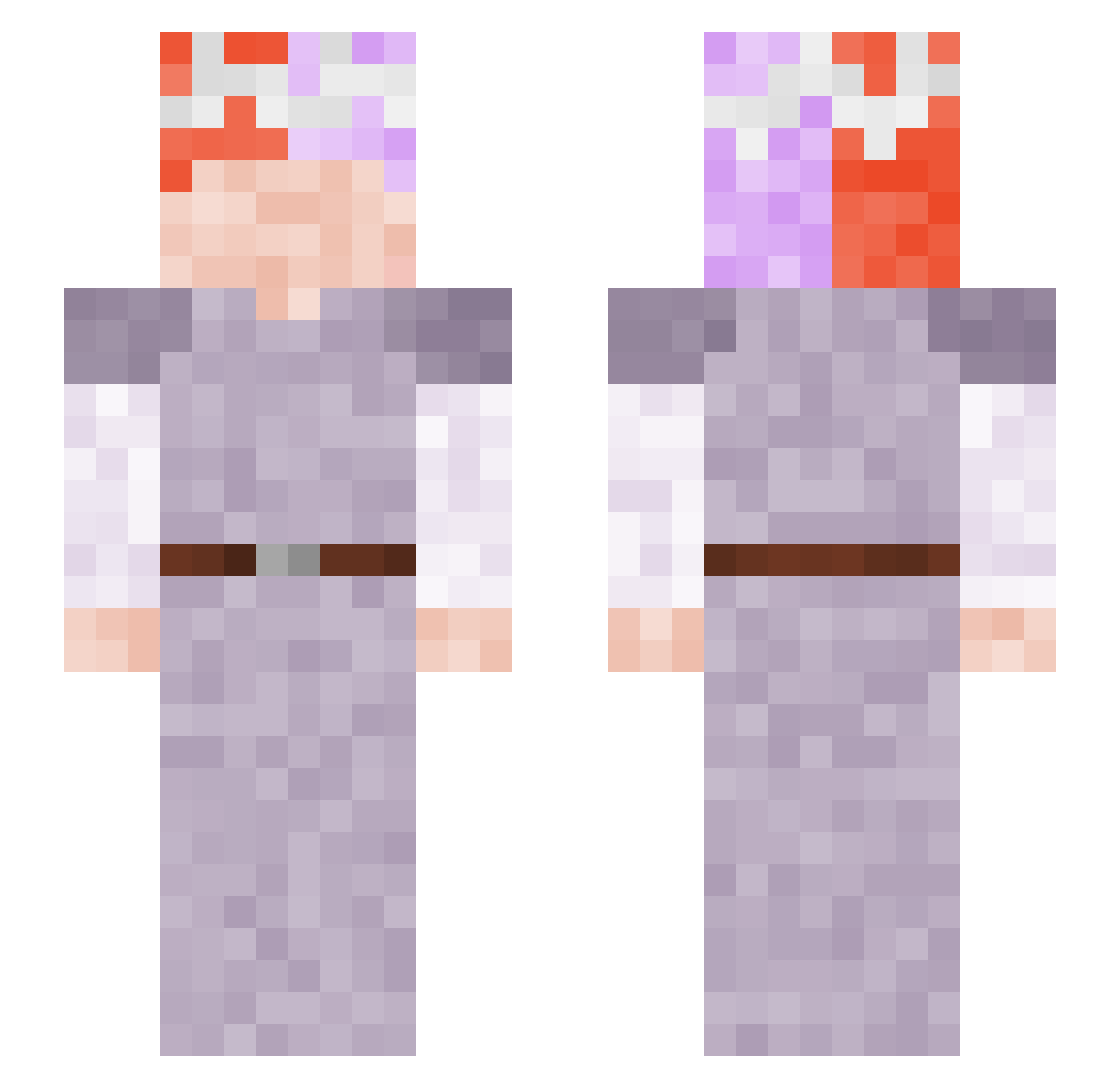 refriedmemes2 Minecraft skin, front and back view