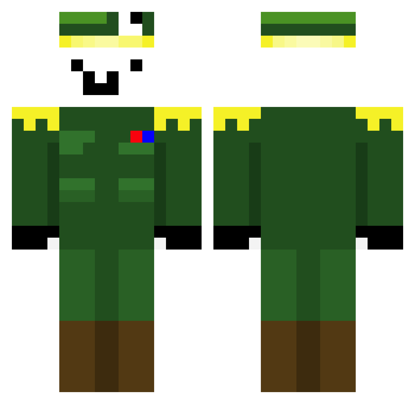 Nojiii_ Minecraft skin, front and back view