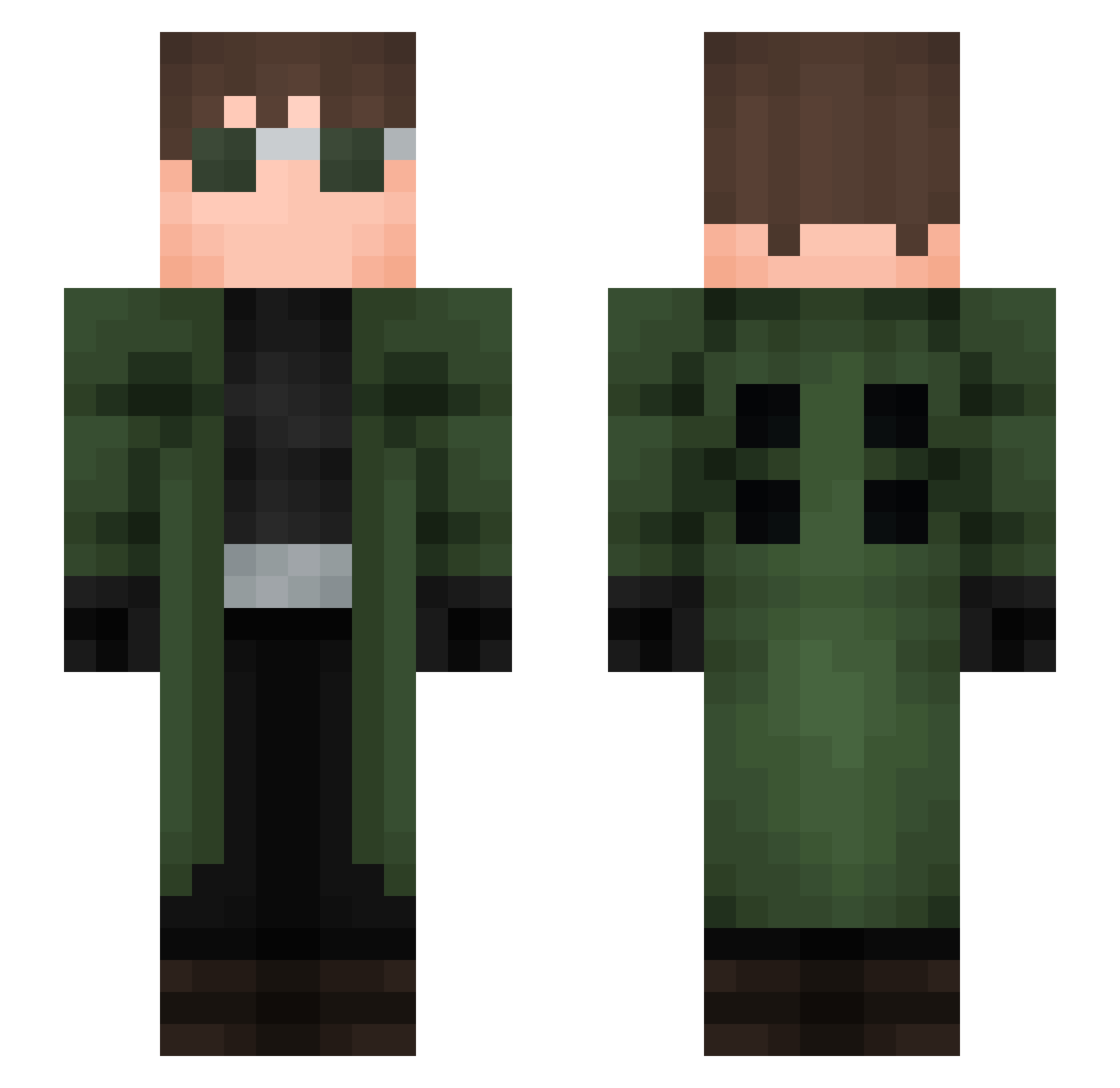 program9 Minecraft skin, front and back view