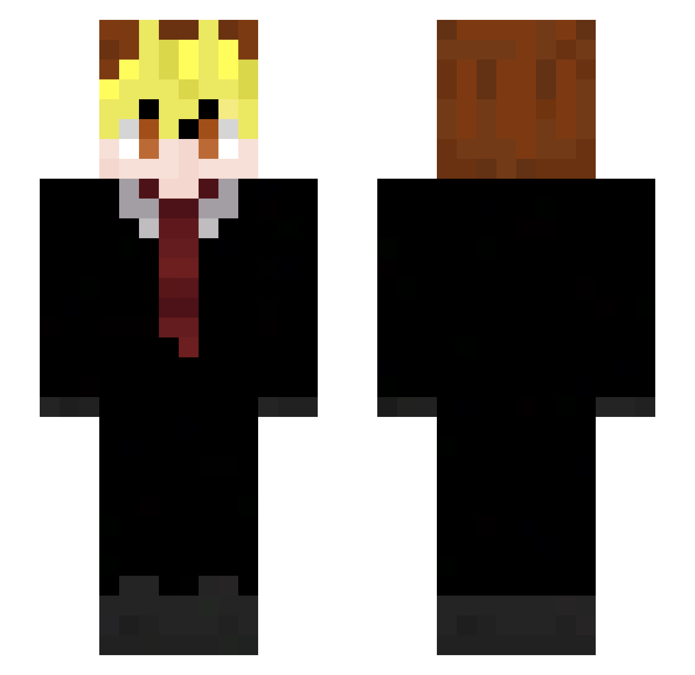 zMesh_ Minecraft skin, front and back view