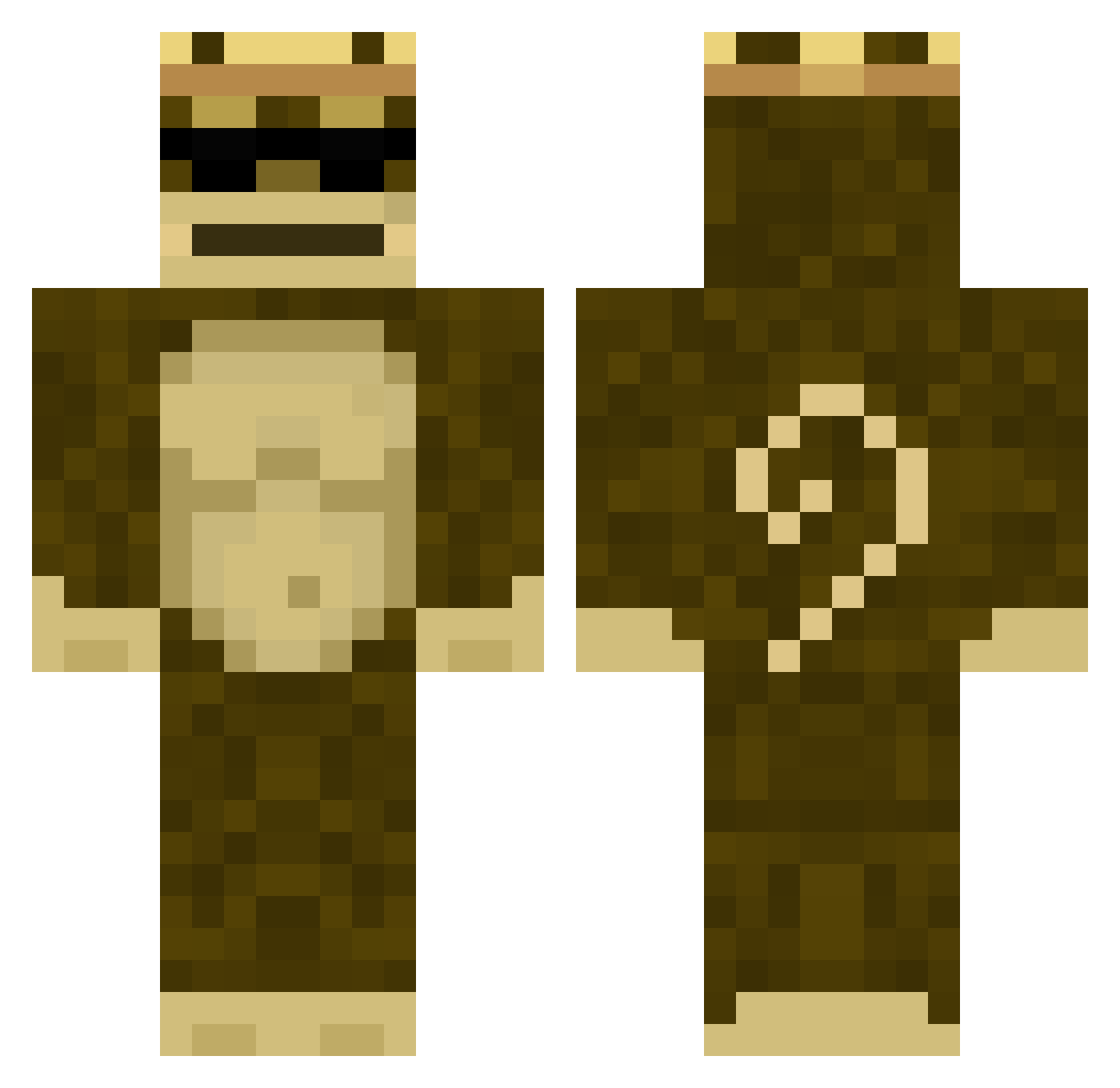 xSlipperySalamix Minecraft skin, front and back view